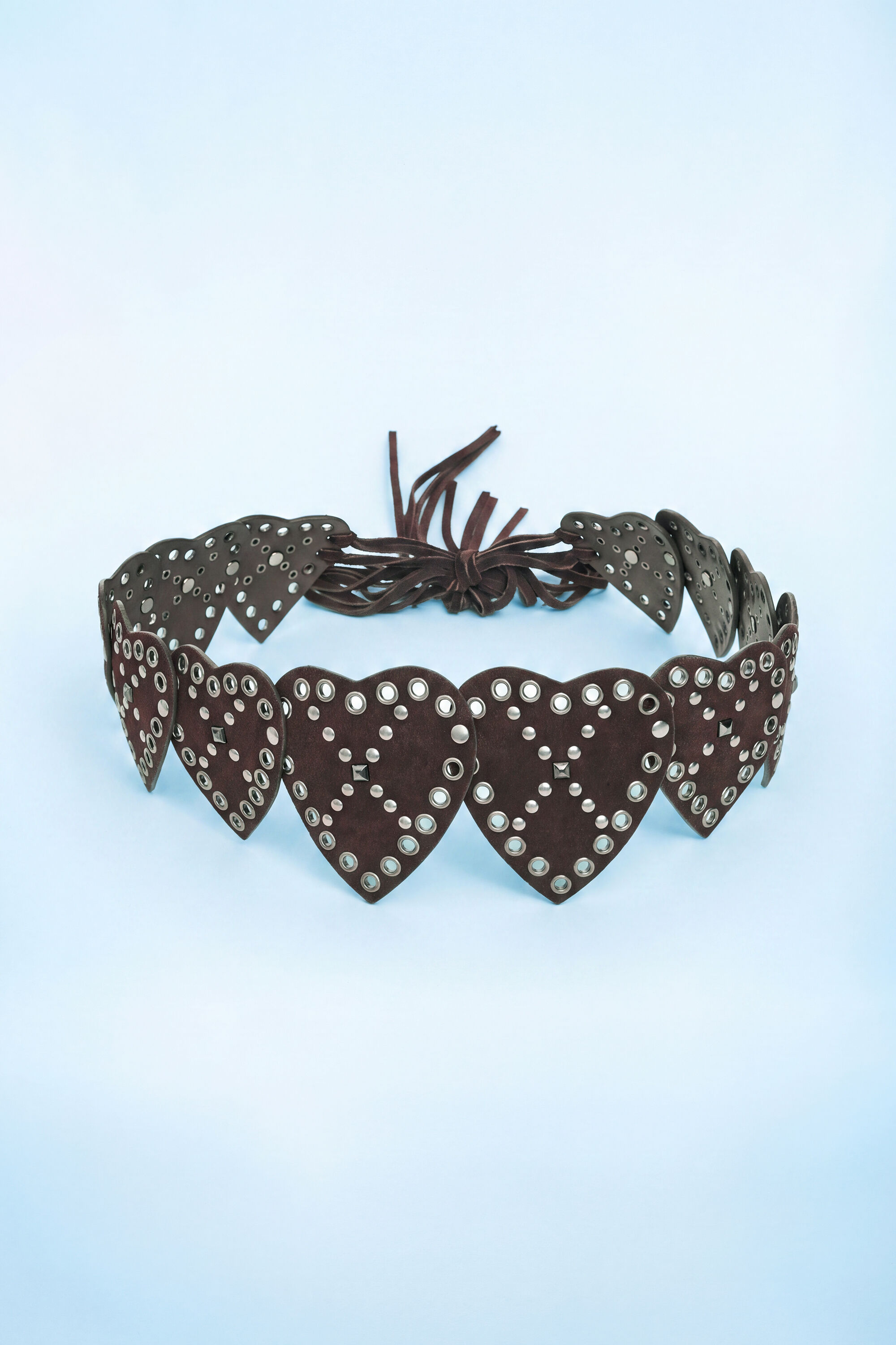 Desigual Riem met studs in de vorm van hartjes