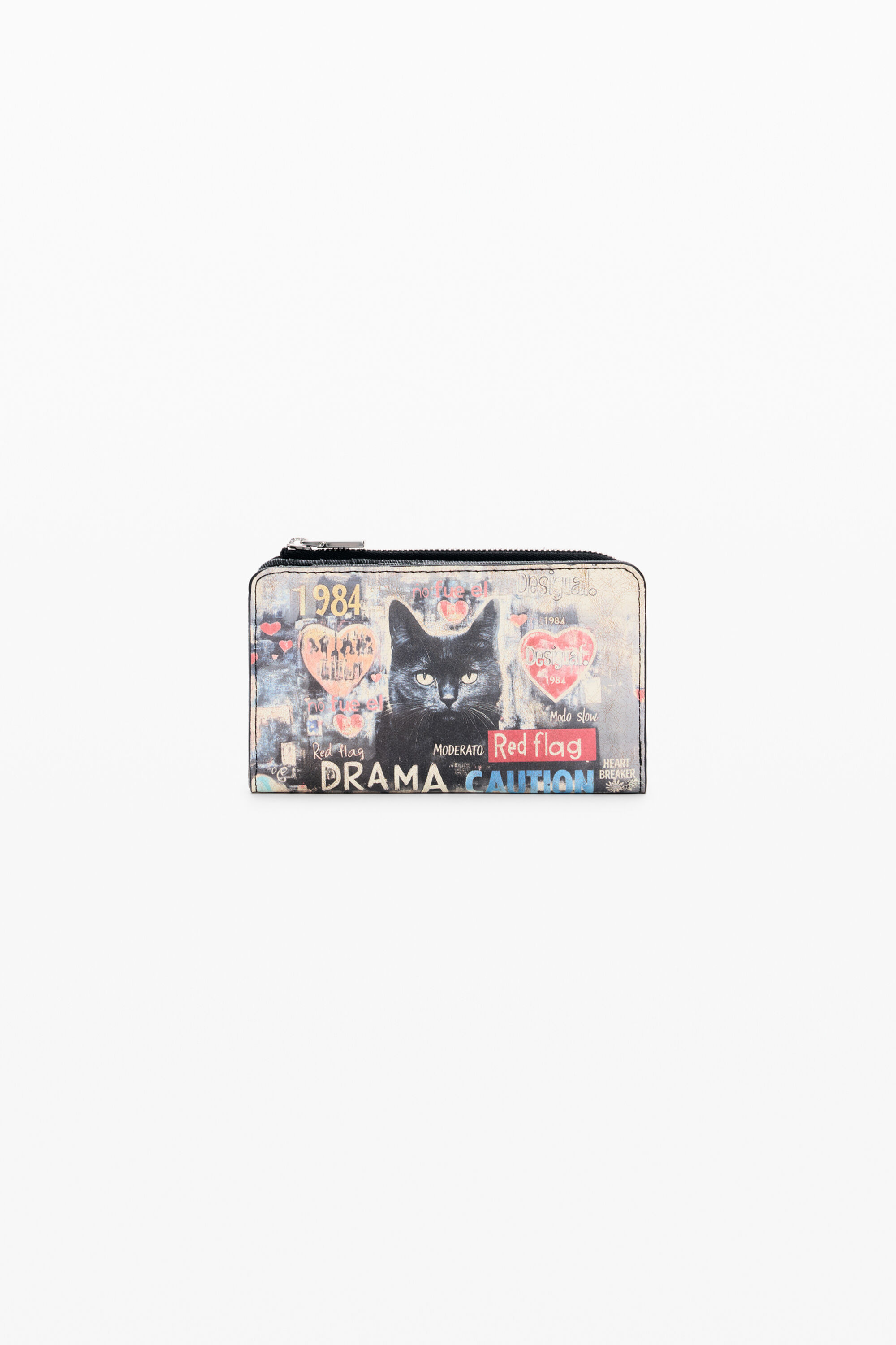 Desigual Middelgrote portemonnee met print