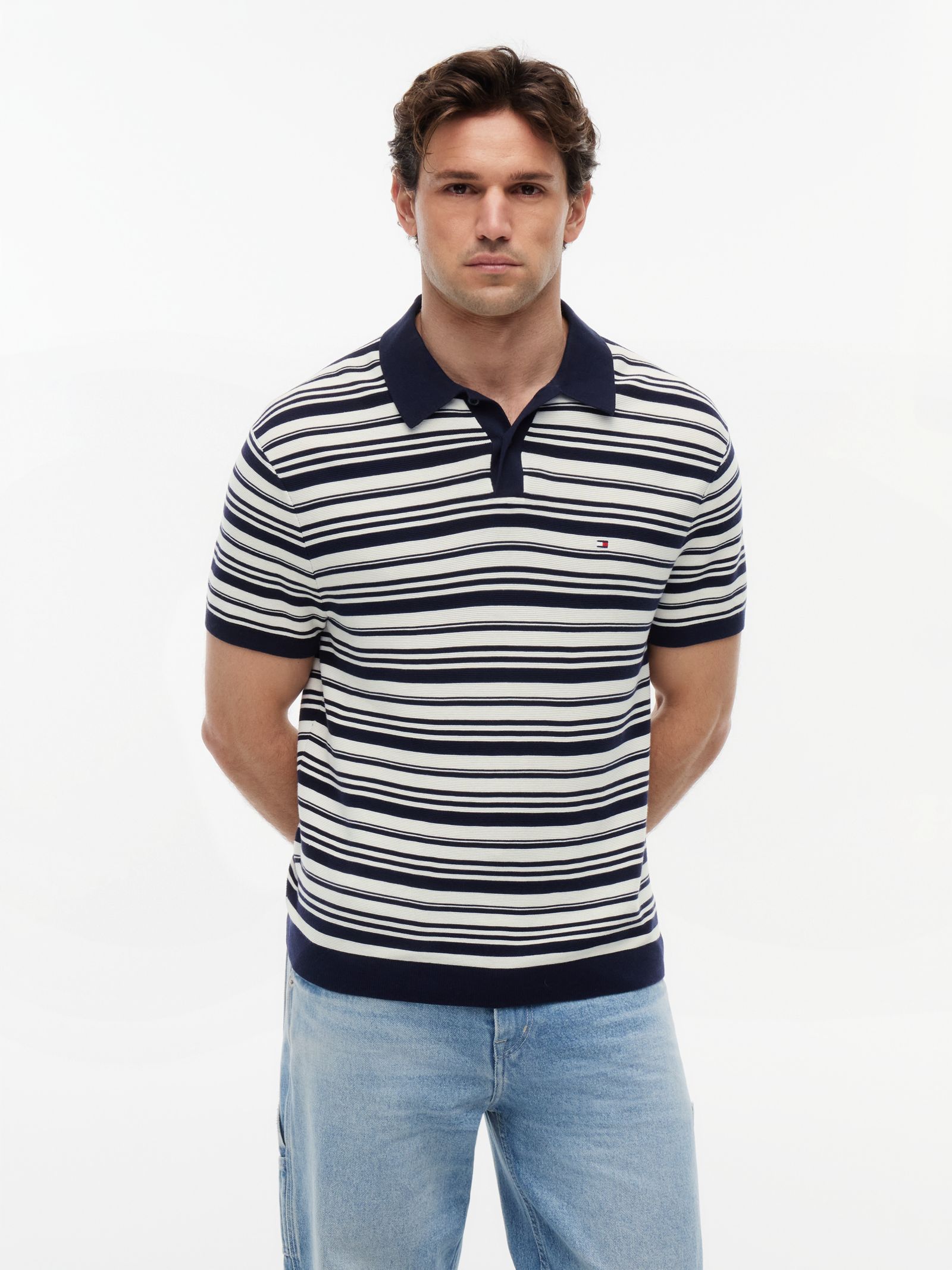 Tommy Hilfiger Gebreide relaxed fit cool comfort polo