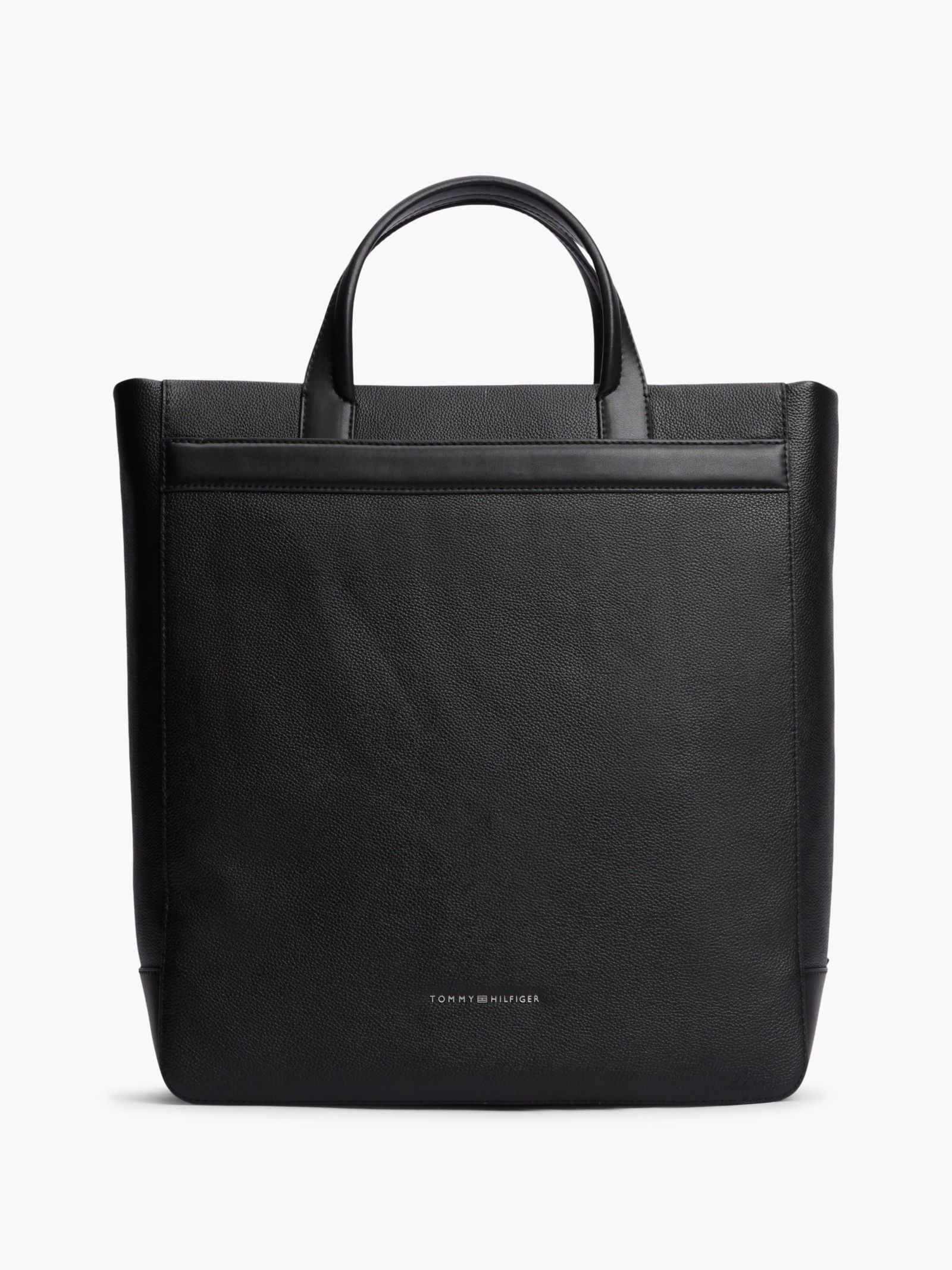 Tommy Hilfiger TH Business Leren Shopper met logo