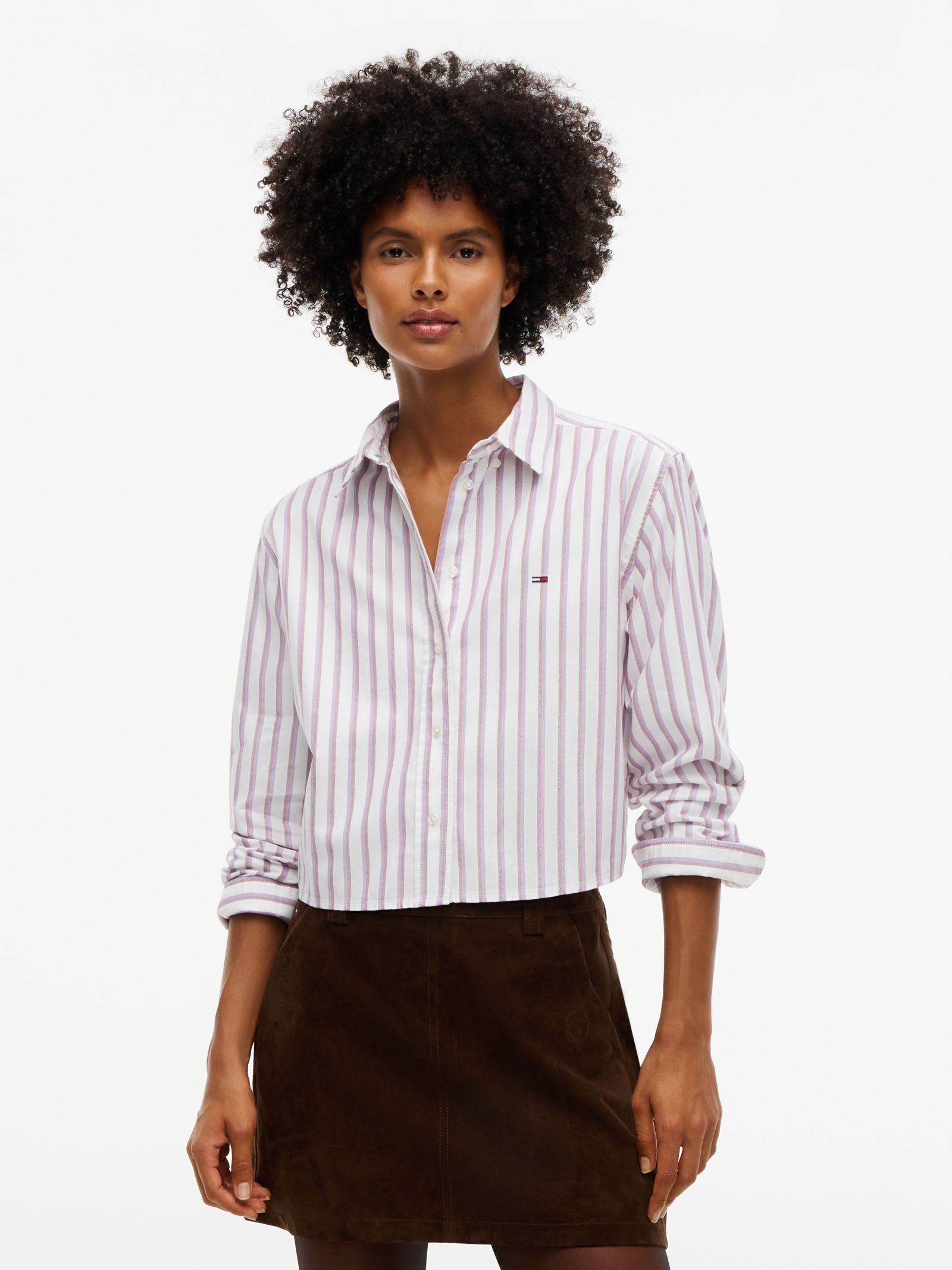Tommy Jeans relaxed striped button-down Oxford shirt