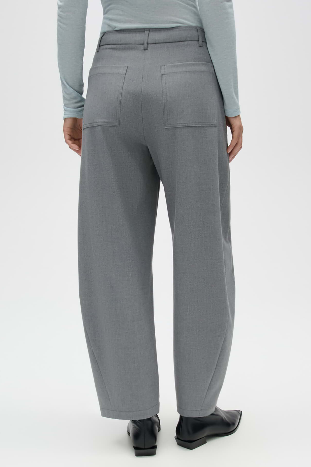 Opus Broek Myha horizon Grijs dames