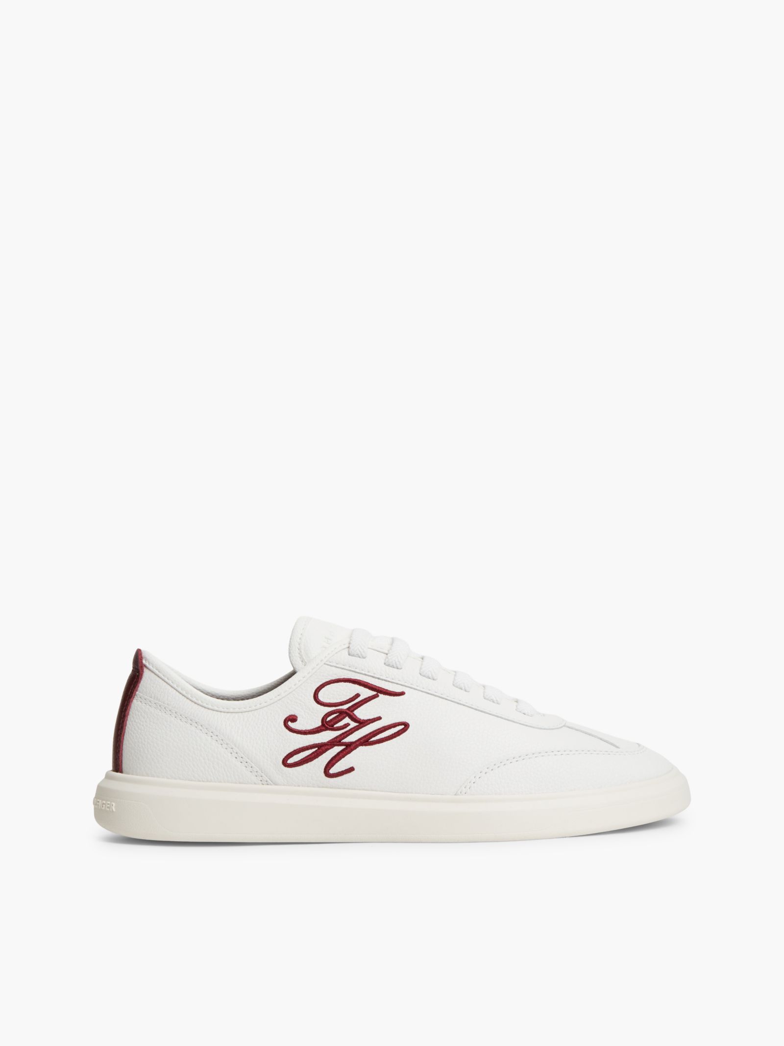 Tommy Hilfiger Hilfiger Icon Leren Court Sneaker for women in wit