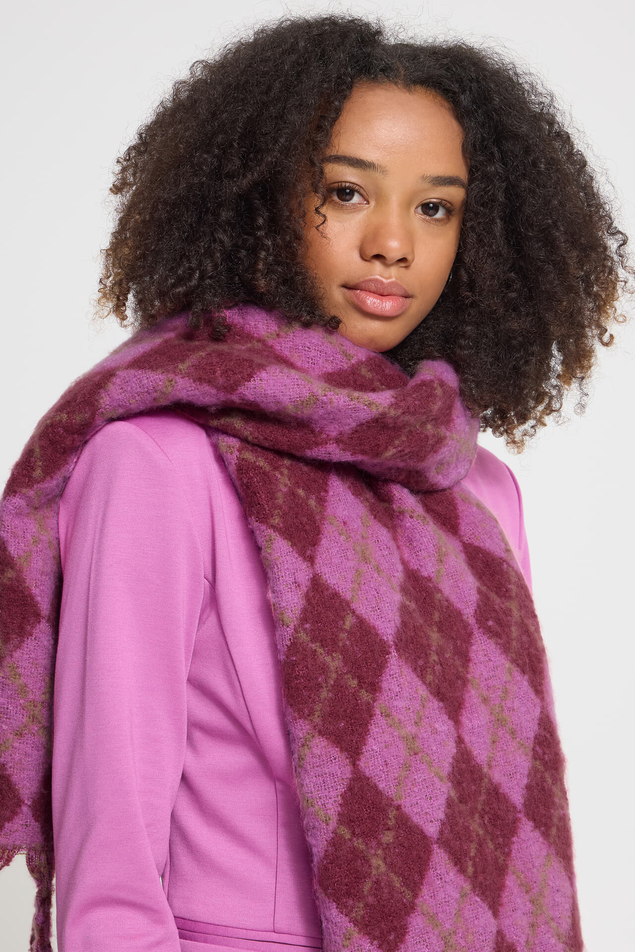 Ichi Sjaal Adalhlia Bordeaux Rood dames
