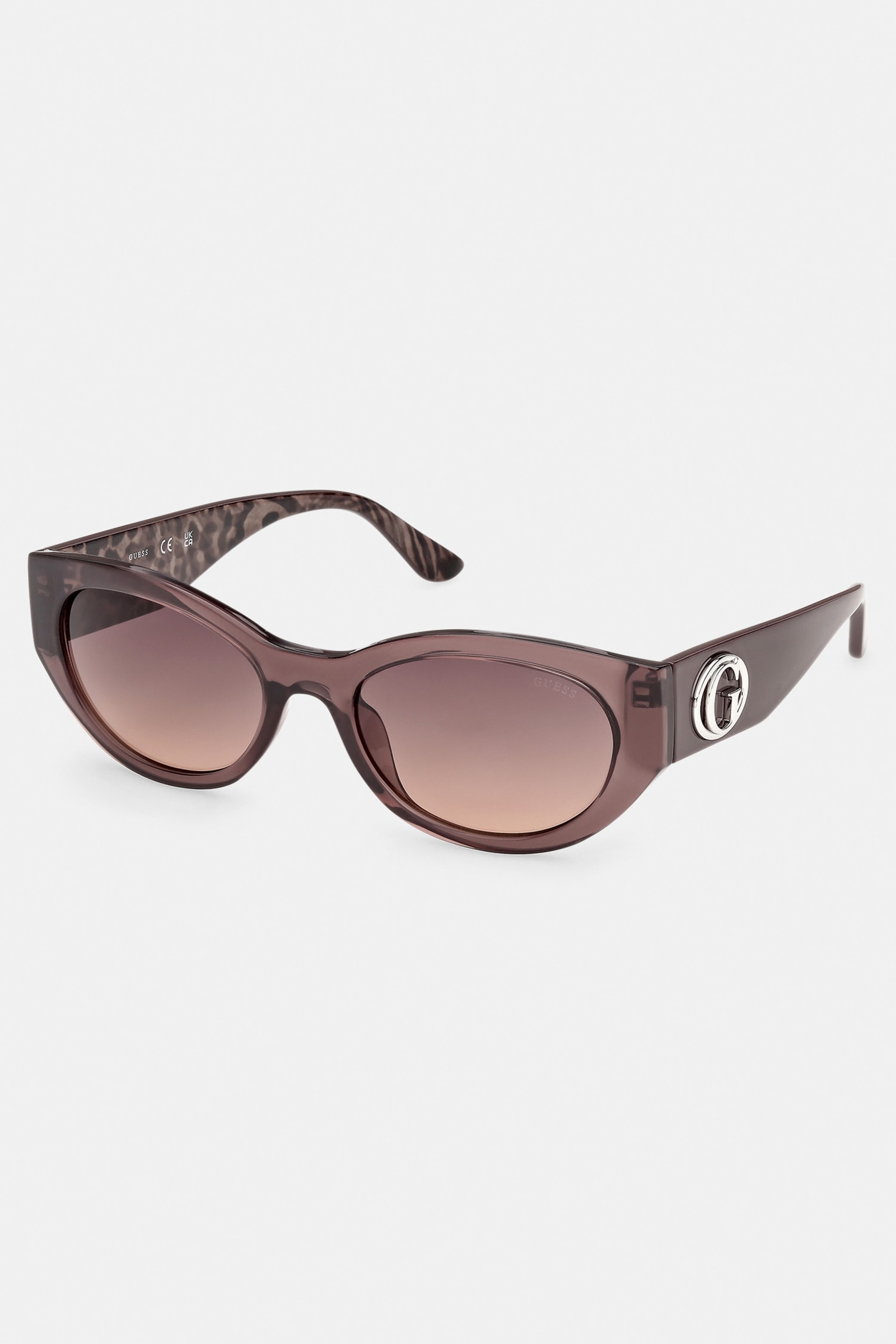 Guess Ovale Zonnebril in beige