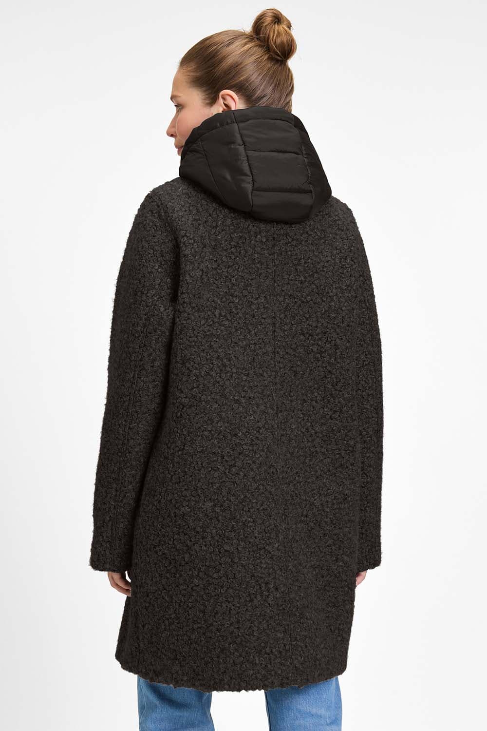 Covered Jas Wilma Wollen Bruin dames