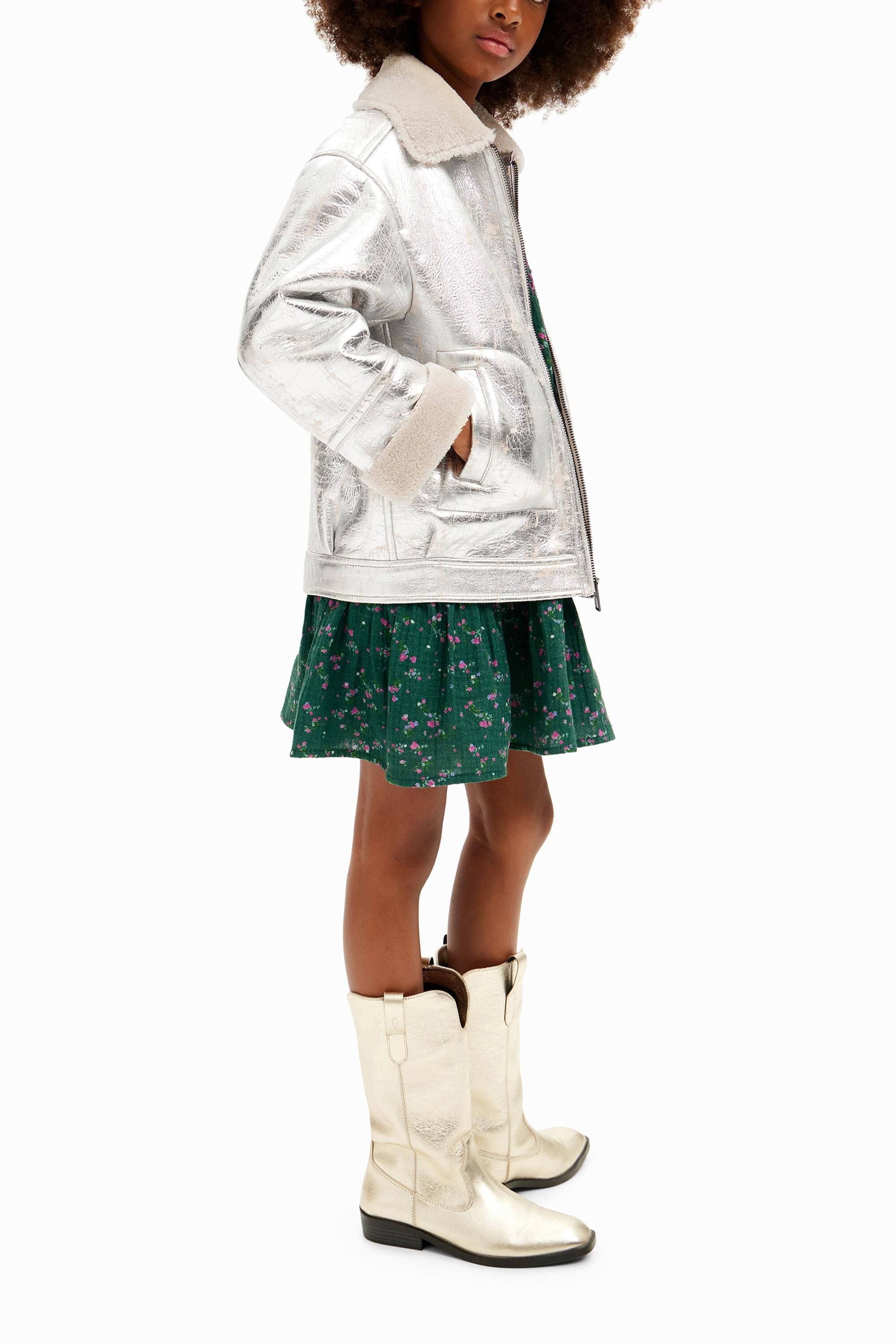 Desigual Metallic jack met schapenvacht