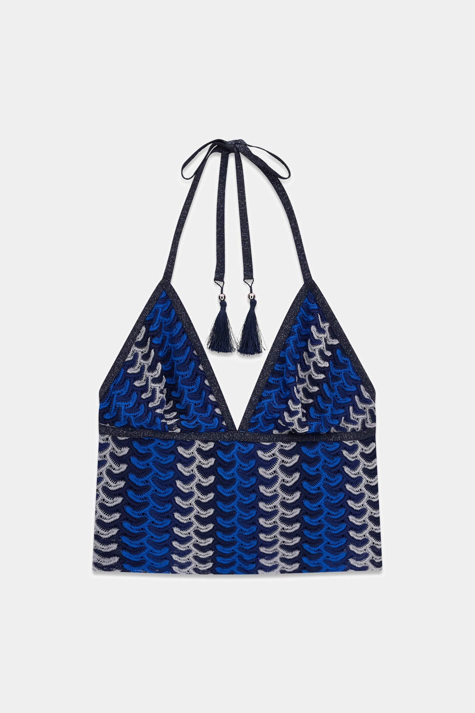 Guess Gebreide Cropped Top in blauw