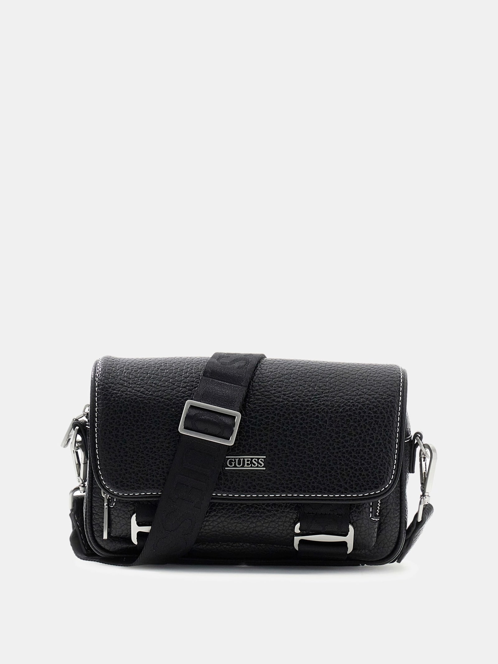 Guess Boston Crossbody Tas in zwart
