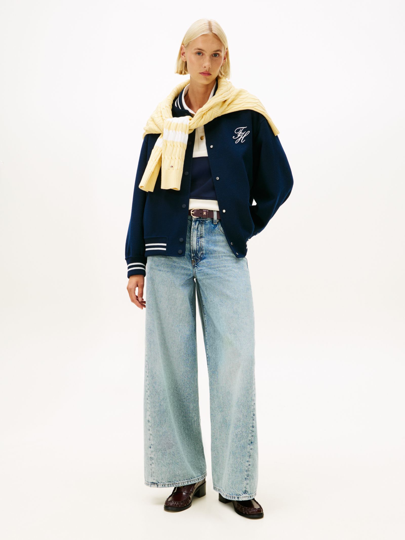 Tommy Hilfiger Twist 70s high rise wide jeans