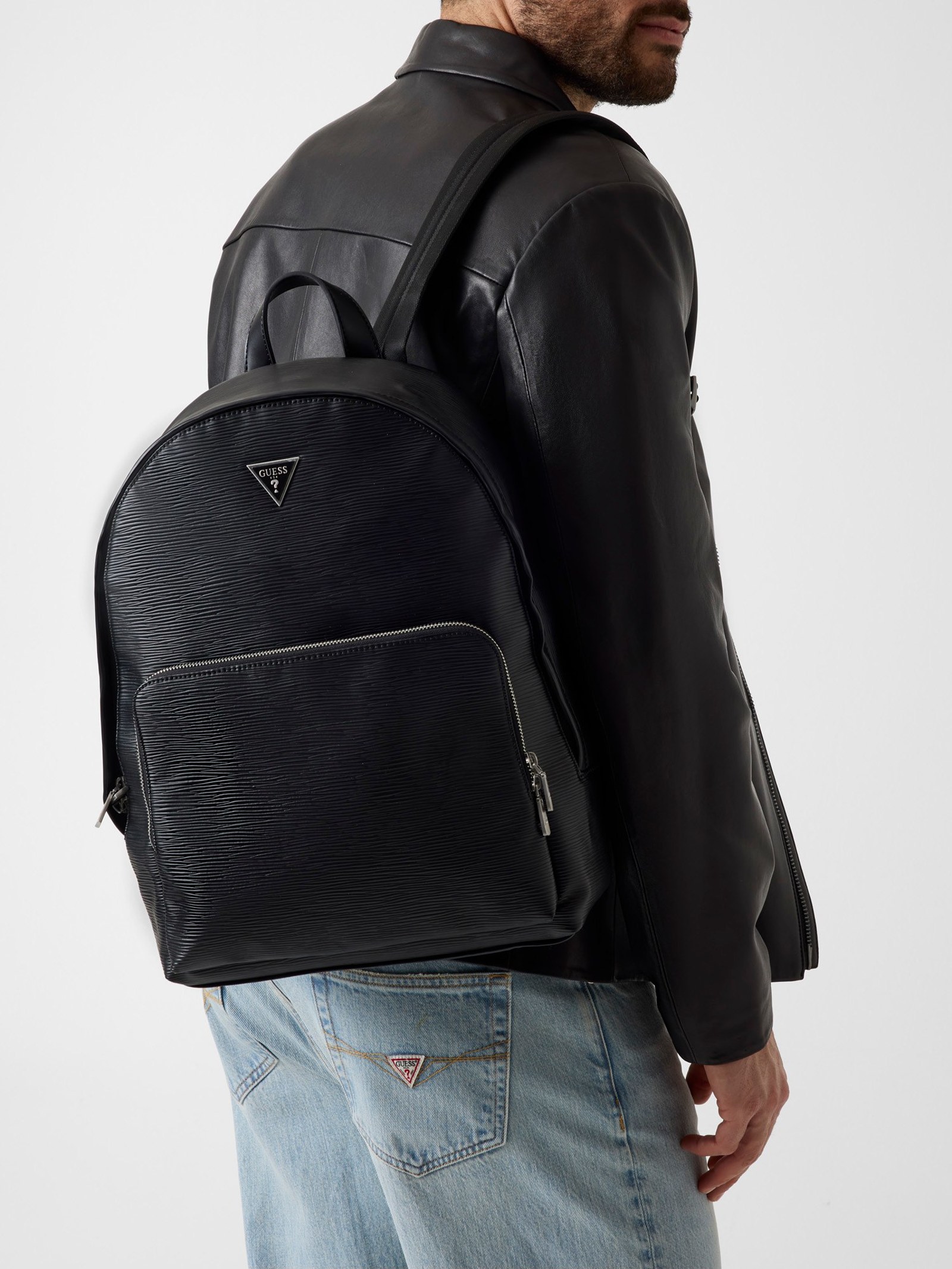 Guess Milano Logo Rugzak in zwart