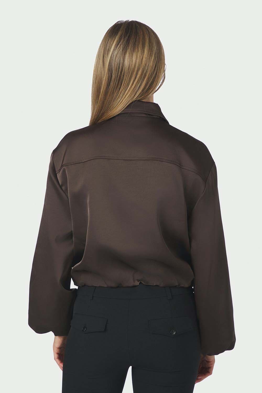 Neo Noir Denielle Heavy Sateen Jacket Bruin dames