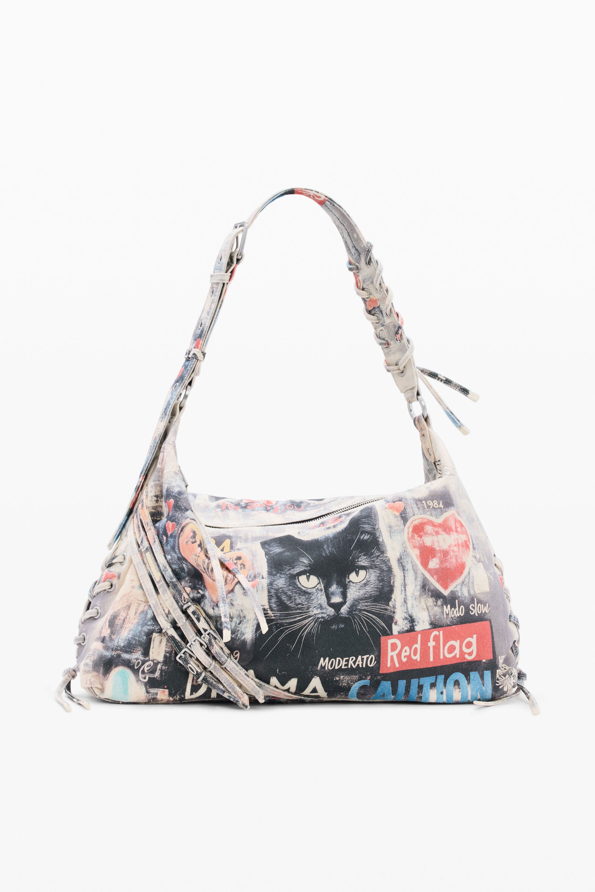 Desigual Grote bedrukte tas in multicolor