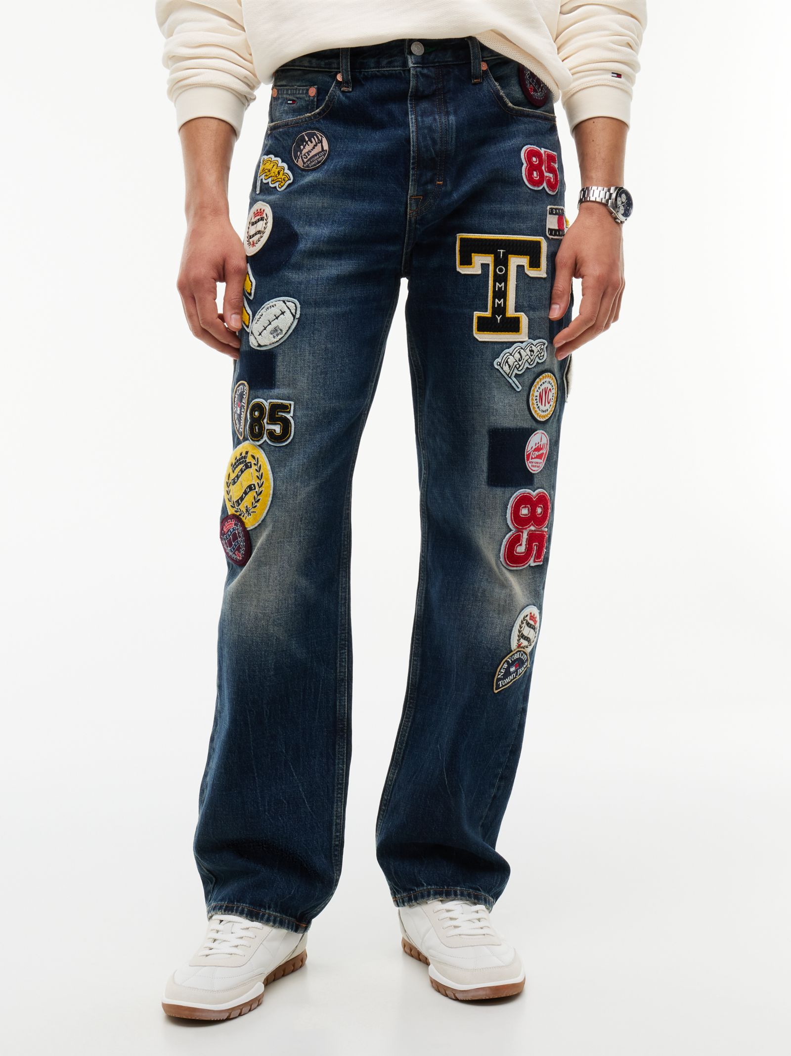 Tommy Jeans Otis regular straight jeans met meerdere logos
