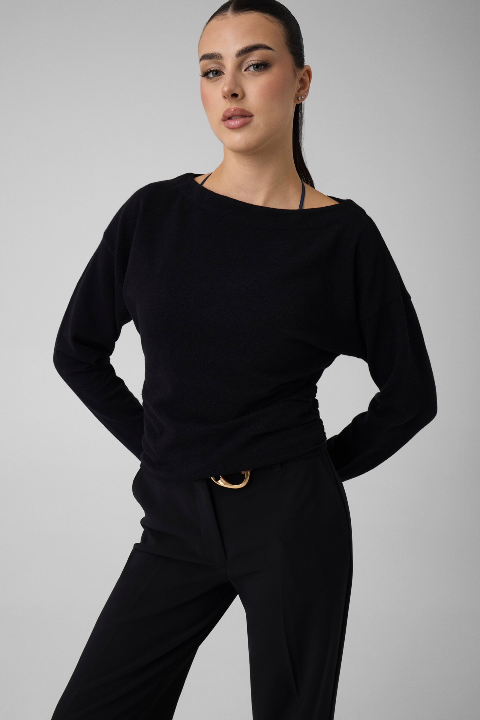 Guess Marciano Gebreide Top in zwart