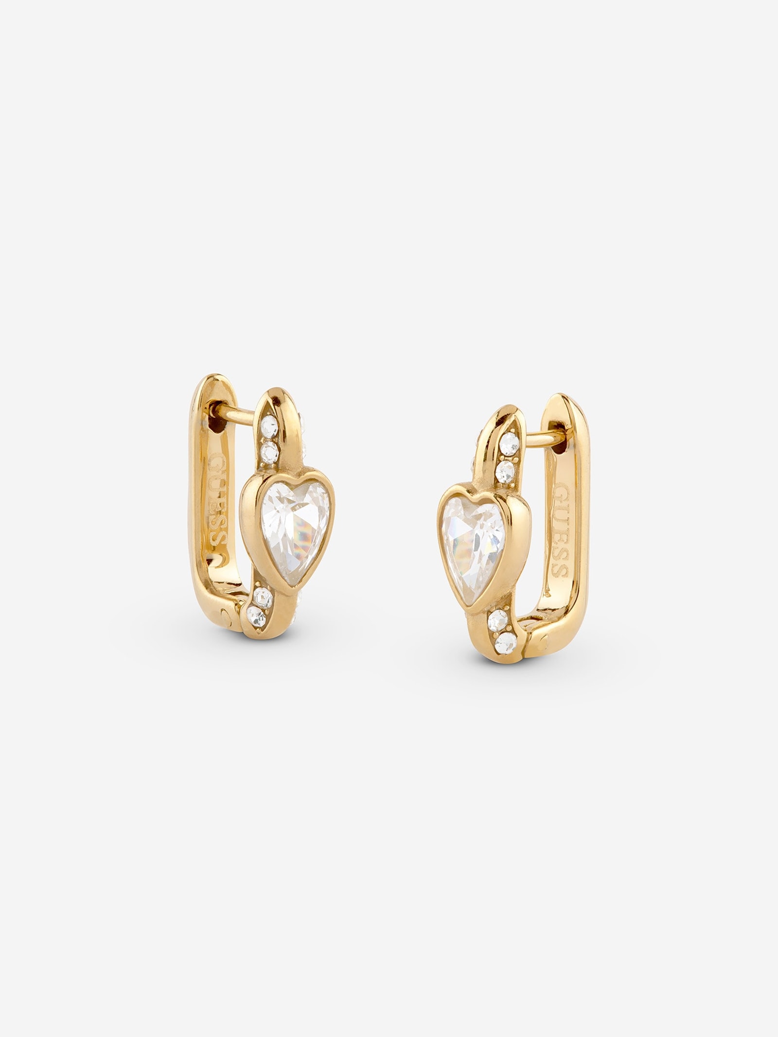 Guess Crystal Love-Oorbellen in goud