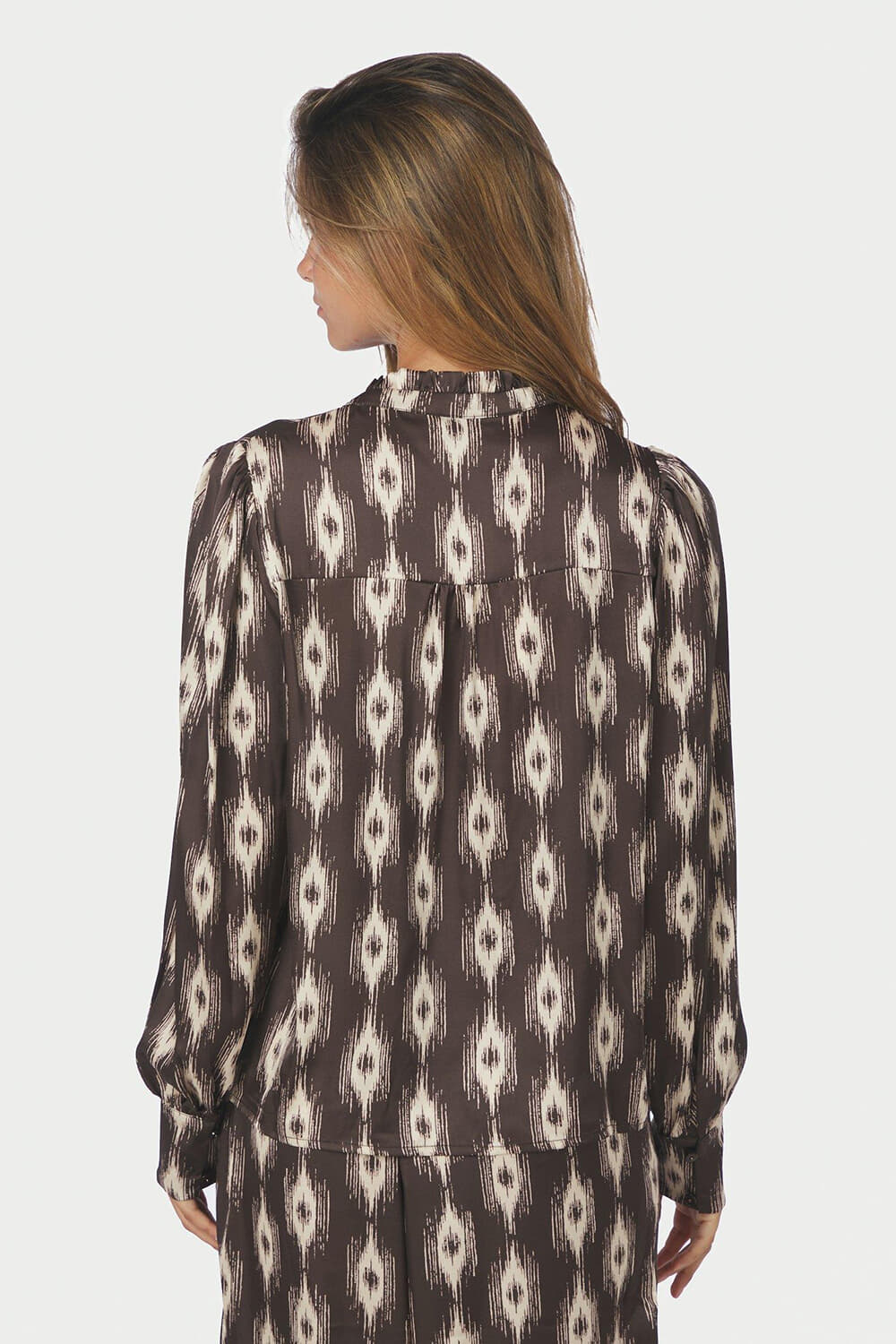Neo Noir Blouse Massima Donker Bruin dames