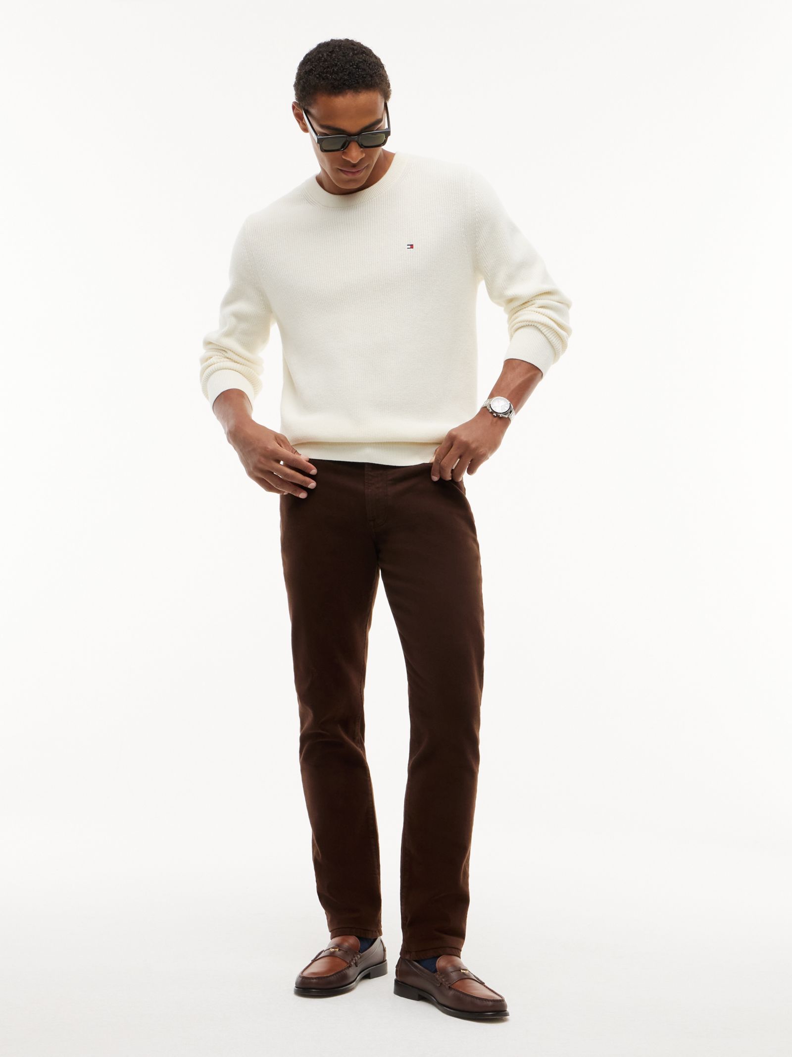 Tommy Hilfiger Denton slim straight geverfde jeans
