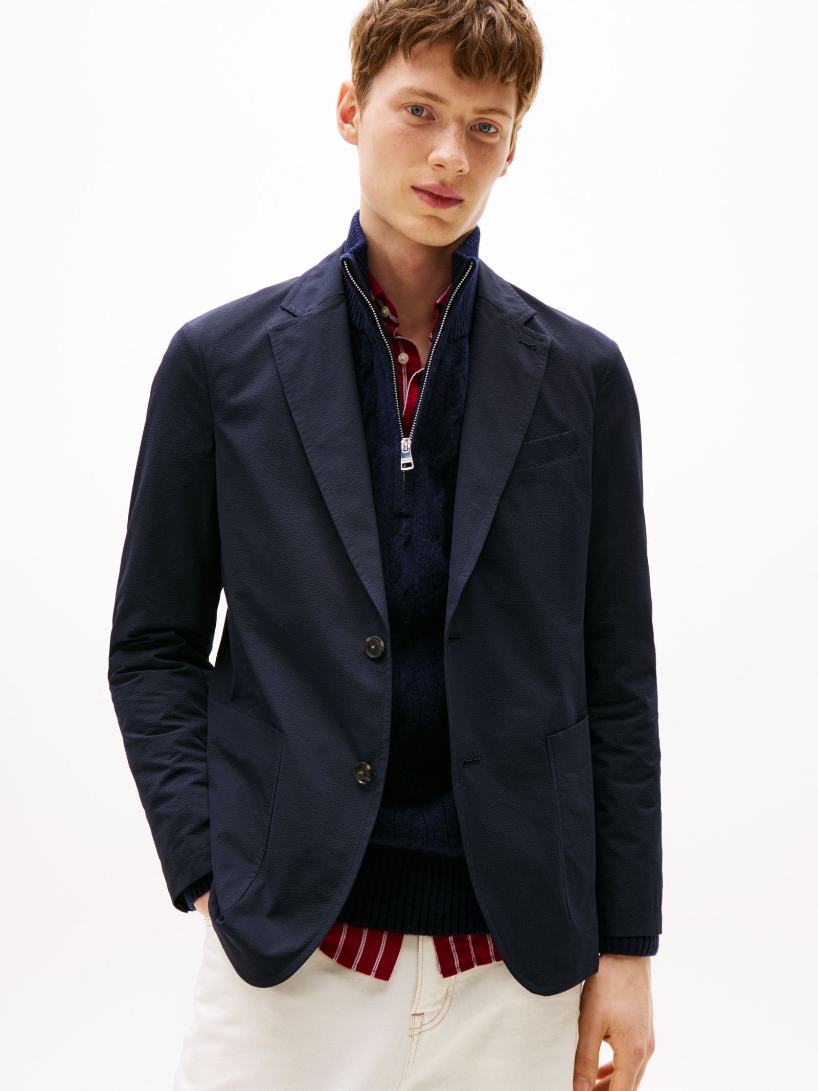 Tommy Hilfiger Performance waterafstotend compacte blazer