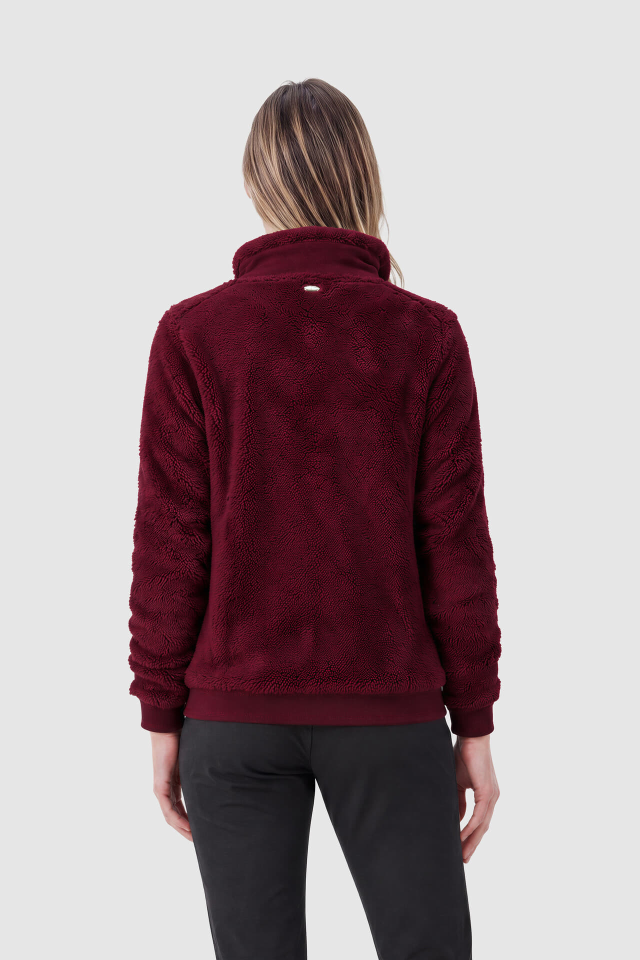 HV Society Vest Kaia Fleece Bordeaux Rood dames