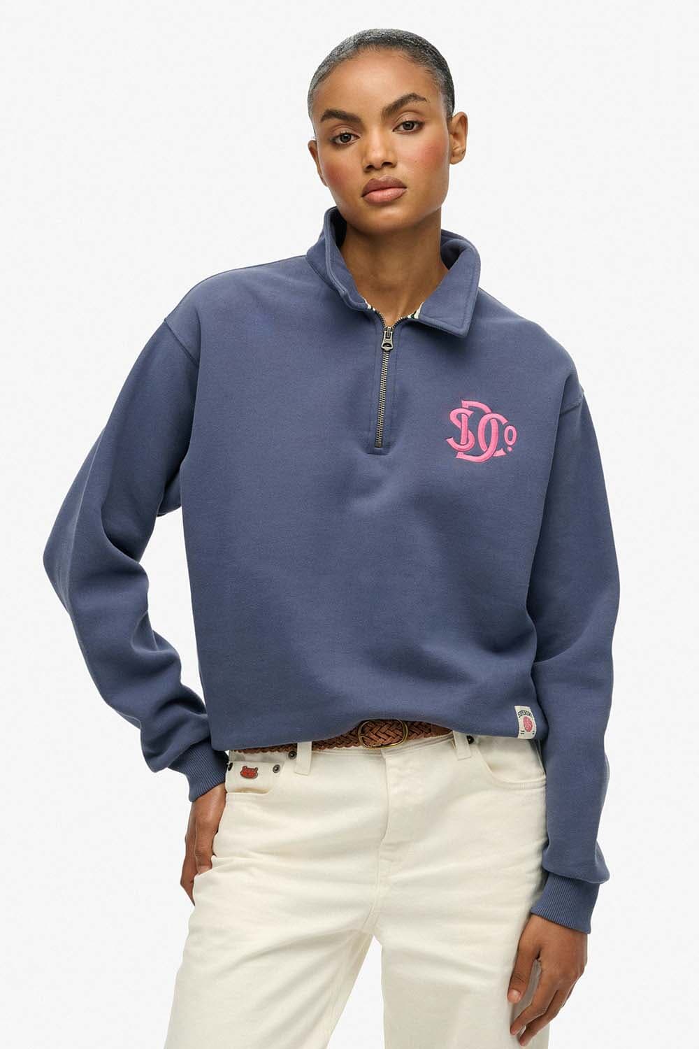 Superdry & Co Sweater Navy dames