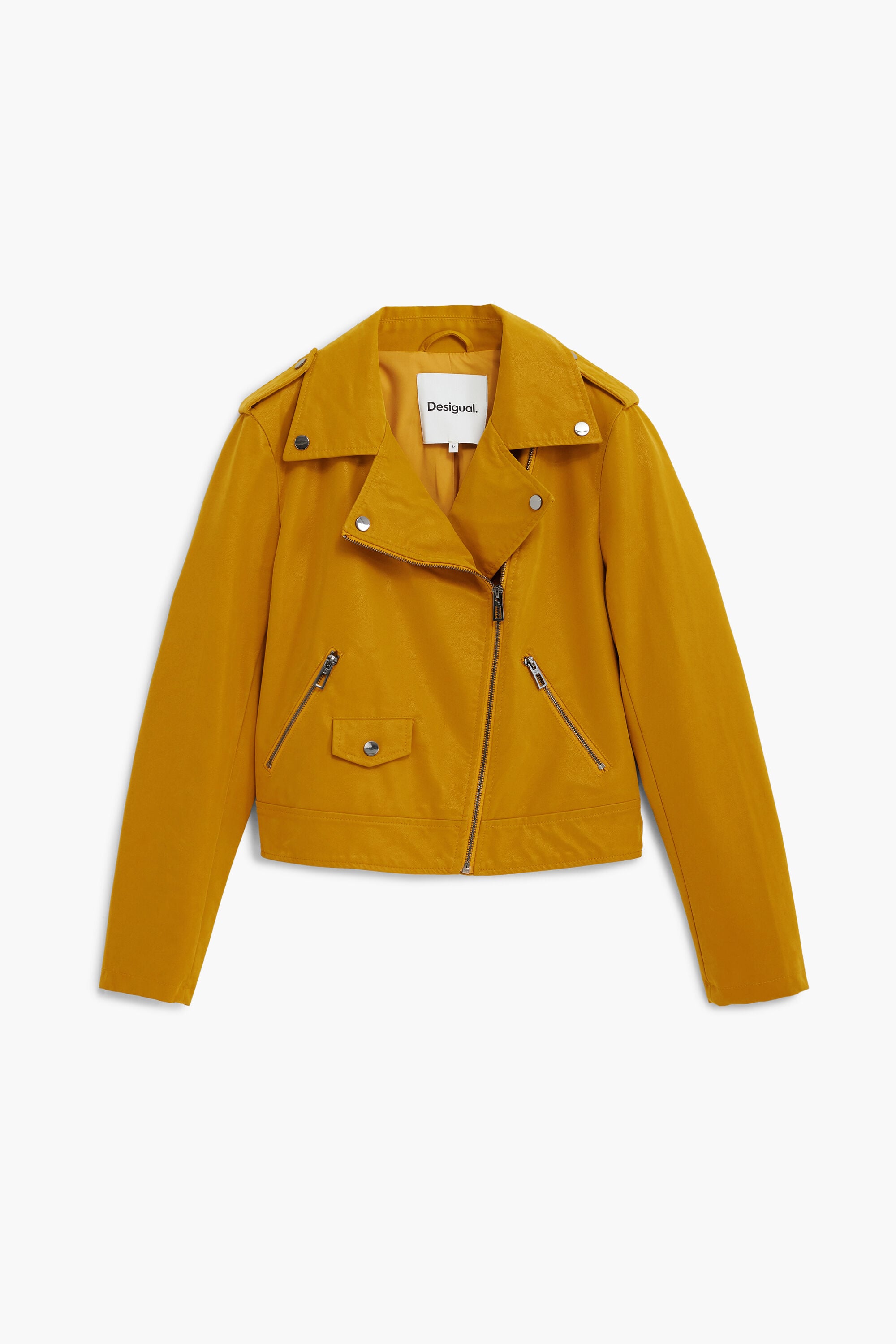 Desigual Bikerjack met leerlook