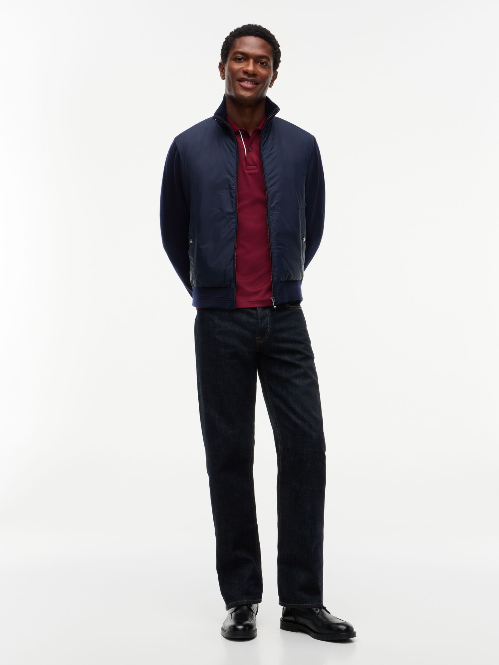 Tommy Hilfiger New York Label Wolmix Jas in marine