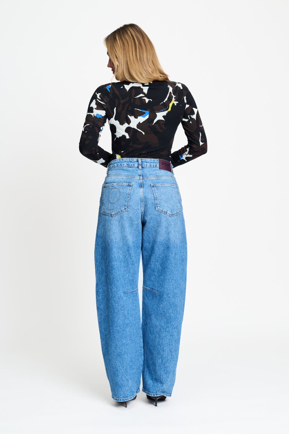 Pom Amsterdam Jeans Jacky Studs Navy dames