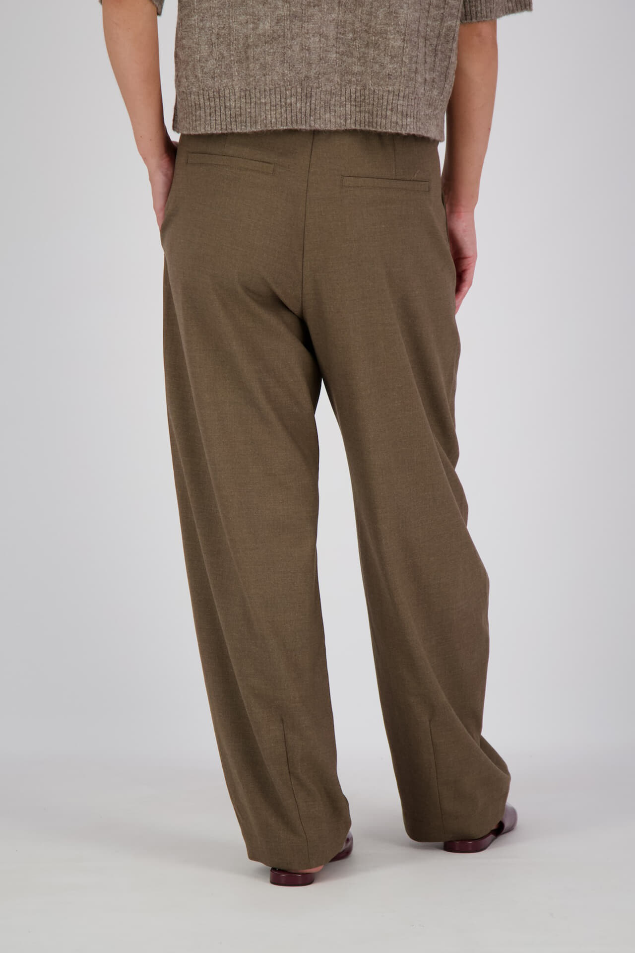 Summum Broek Barrel Twill Taupe dames