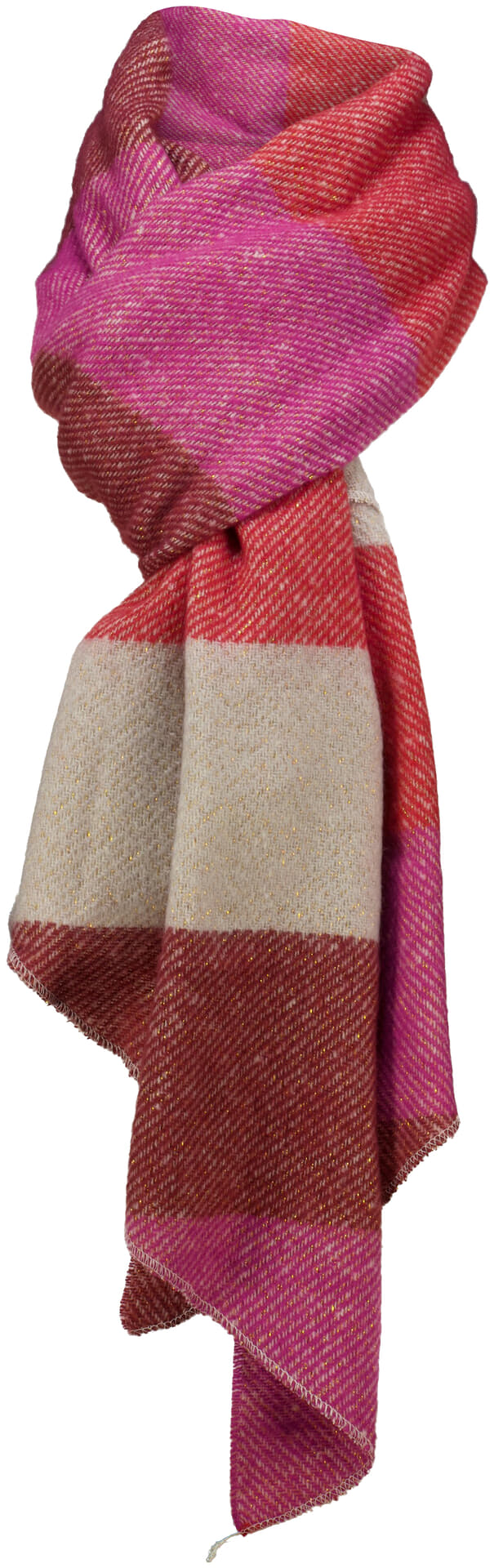 Zo Sjaal Bordeaux Rood dames in roze