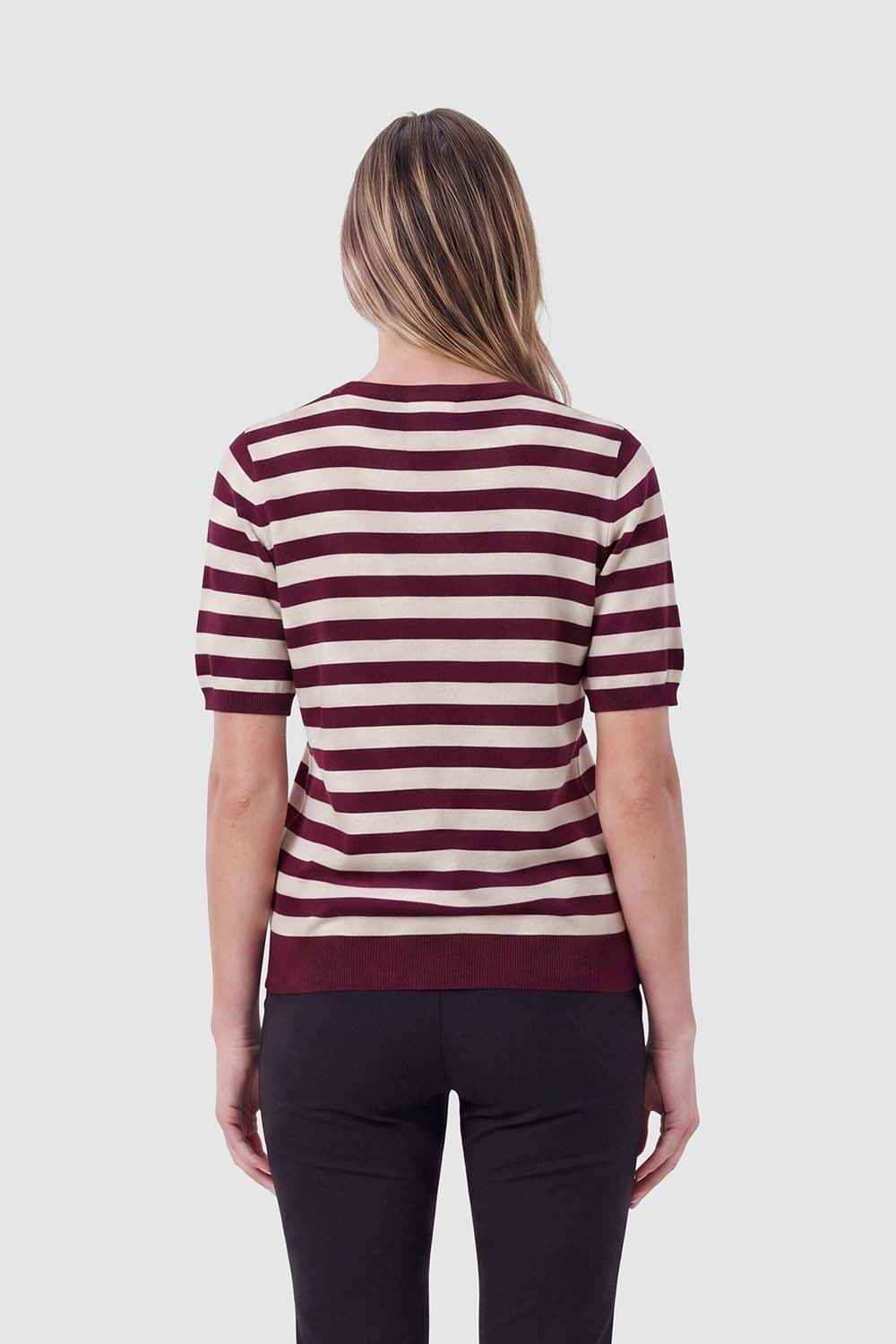 Freequent Top Joel Bordeaux Rood dames