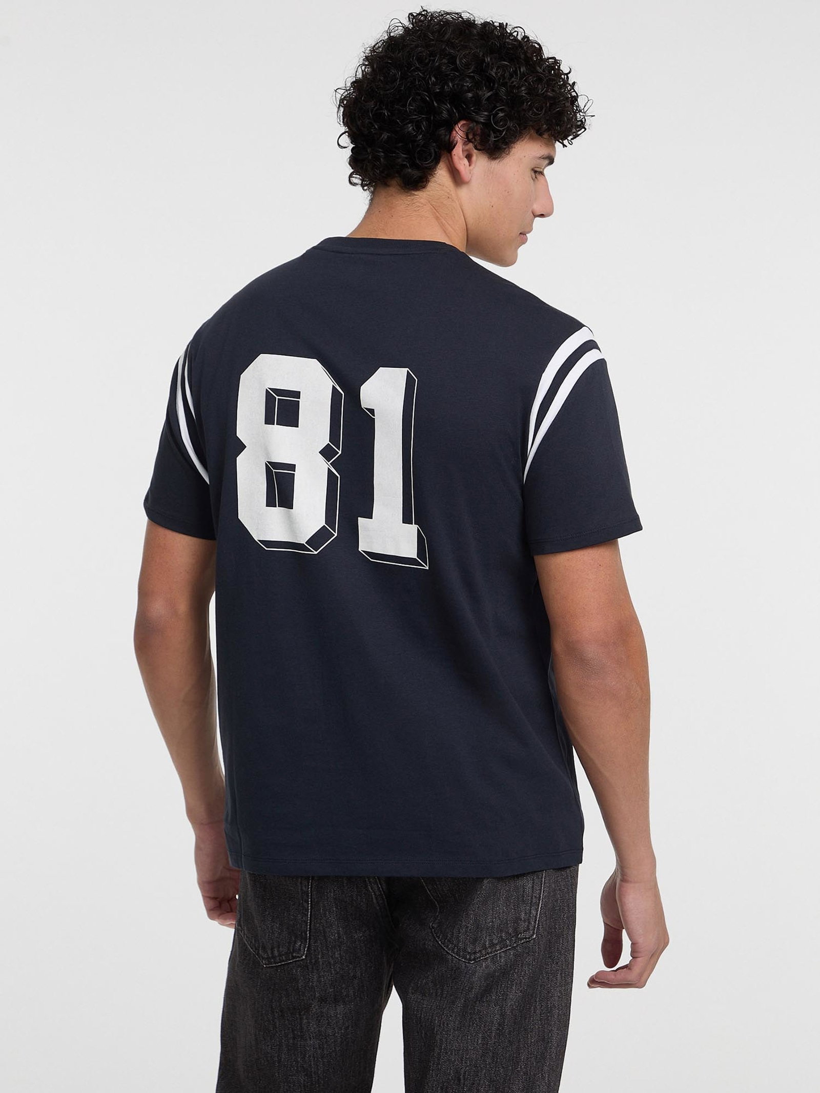 Guess T-Shirt Met Print for men in marine