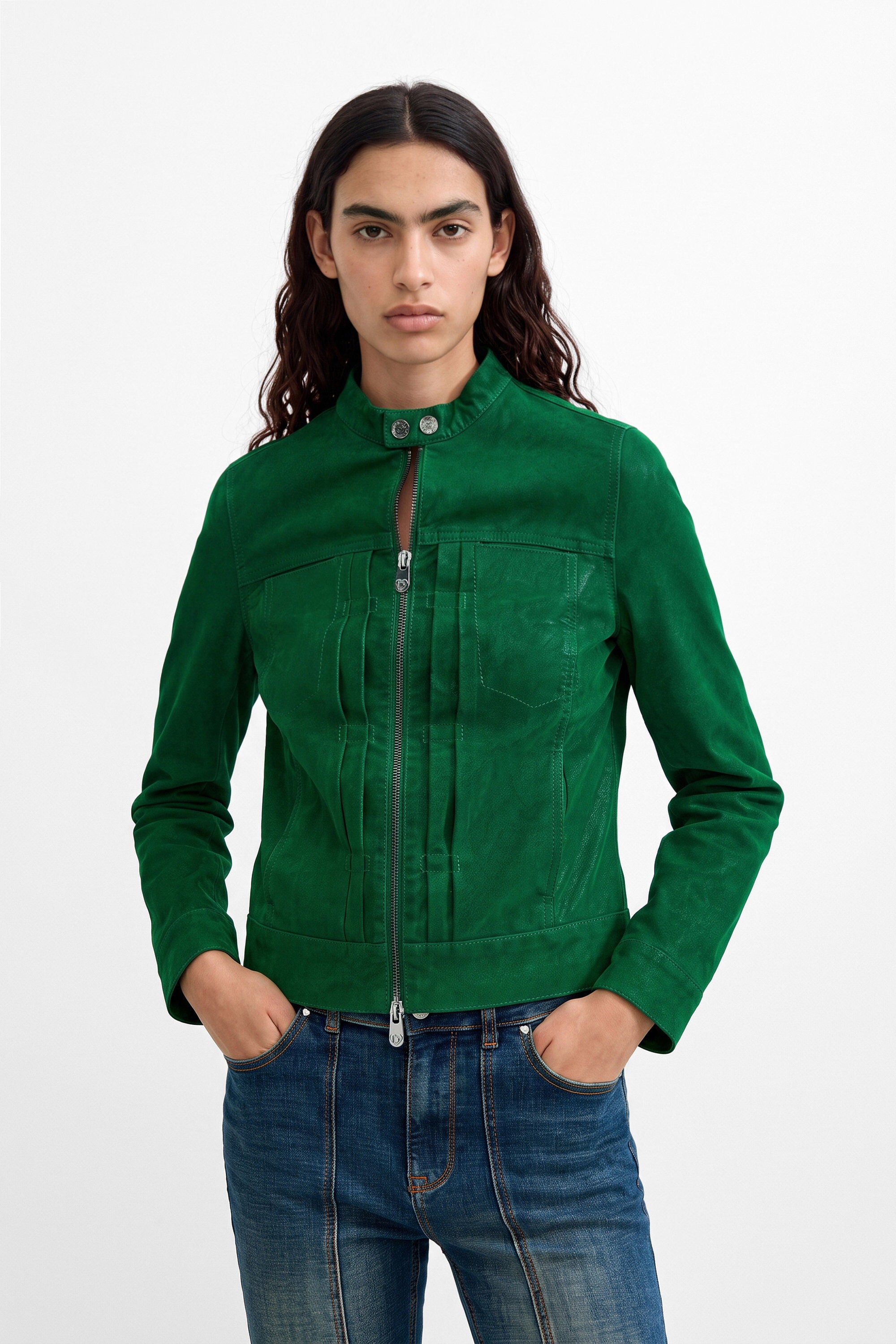 Desigual Kort jack met leerlook