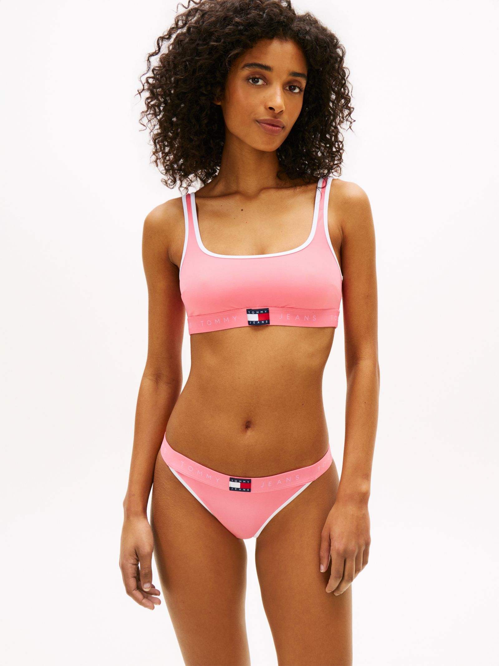 Tommy Hilfiger Heritage Cheeky bikinibroekje met logo in roze