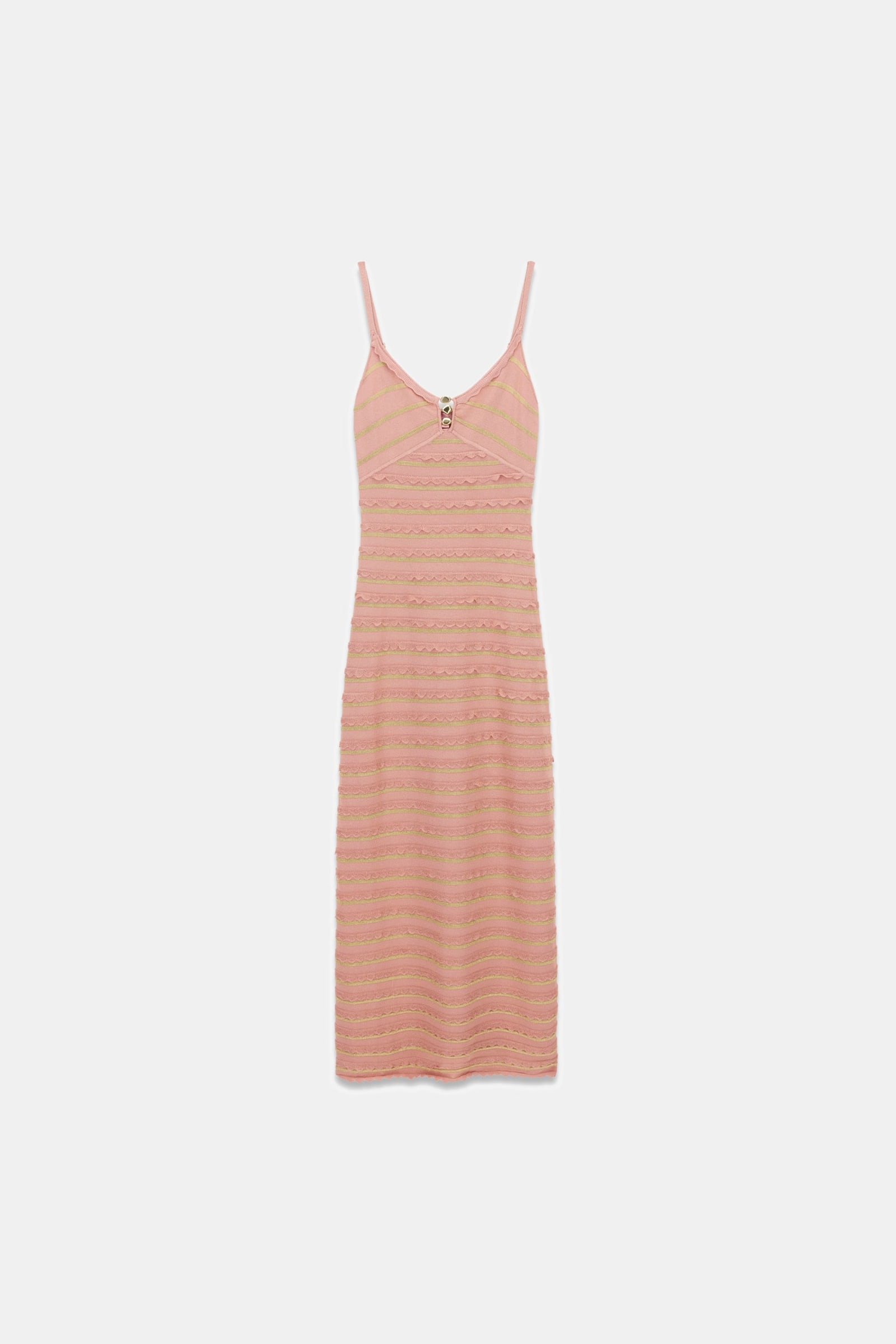 Guess Lurex Lang Dress in roze