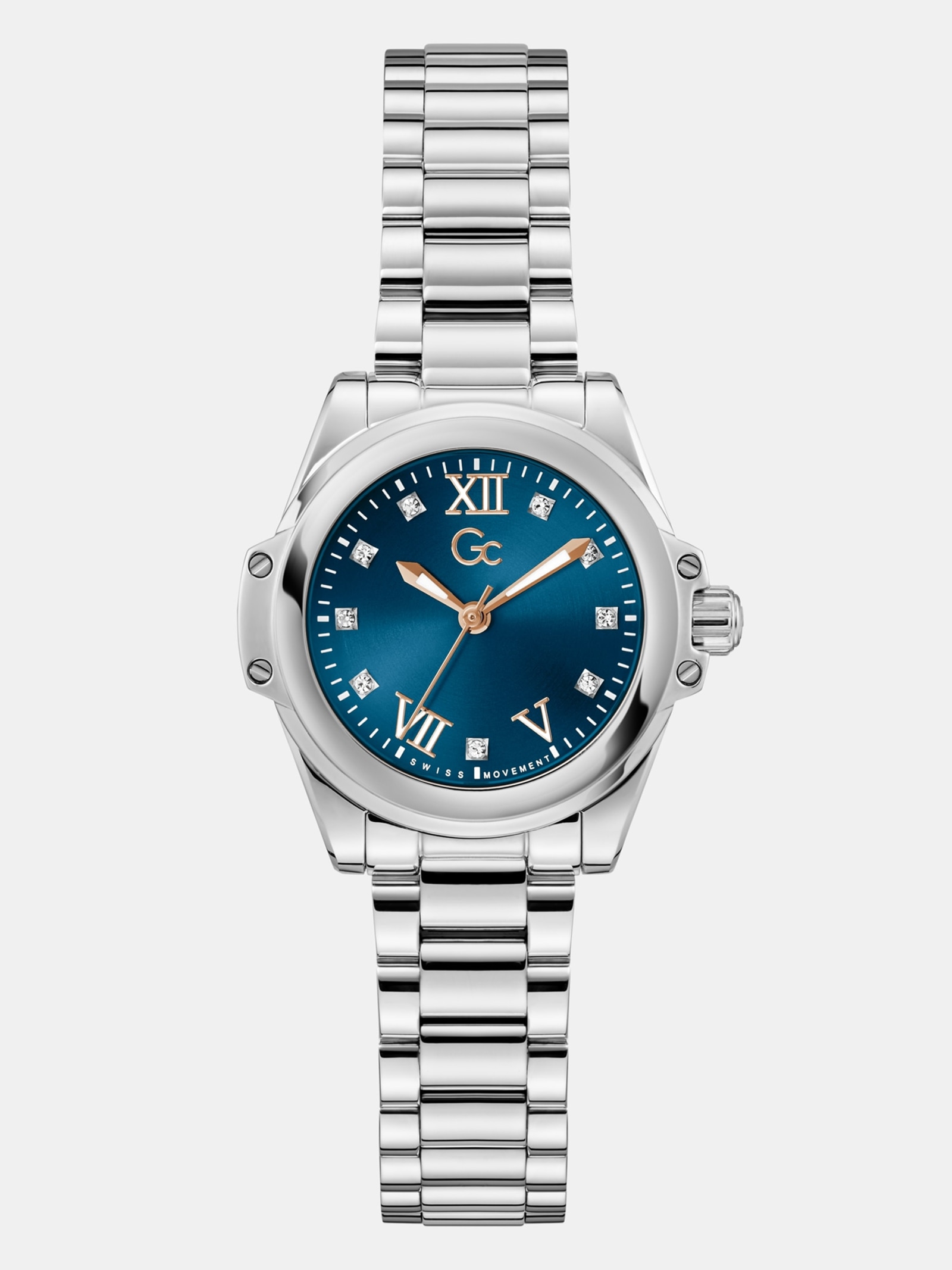 Guess Gc Roestvrijstalen Horloge 30 Mm in zilver