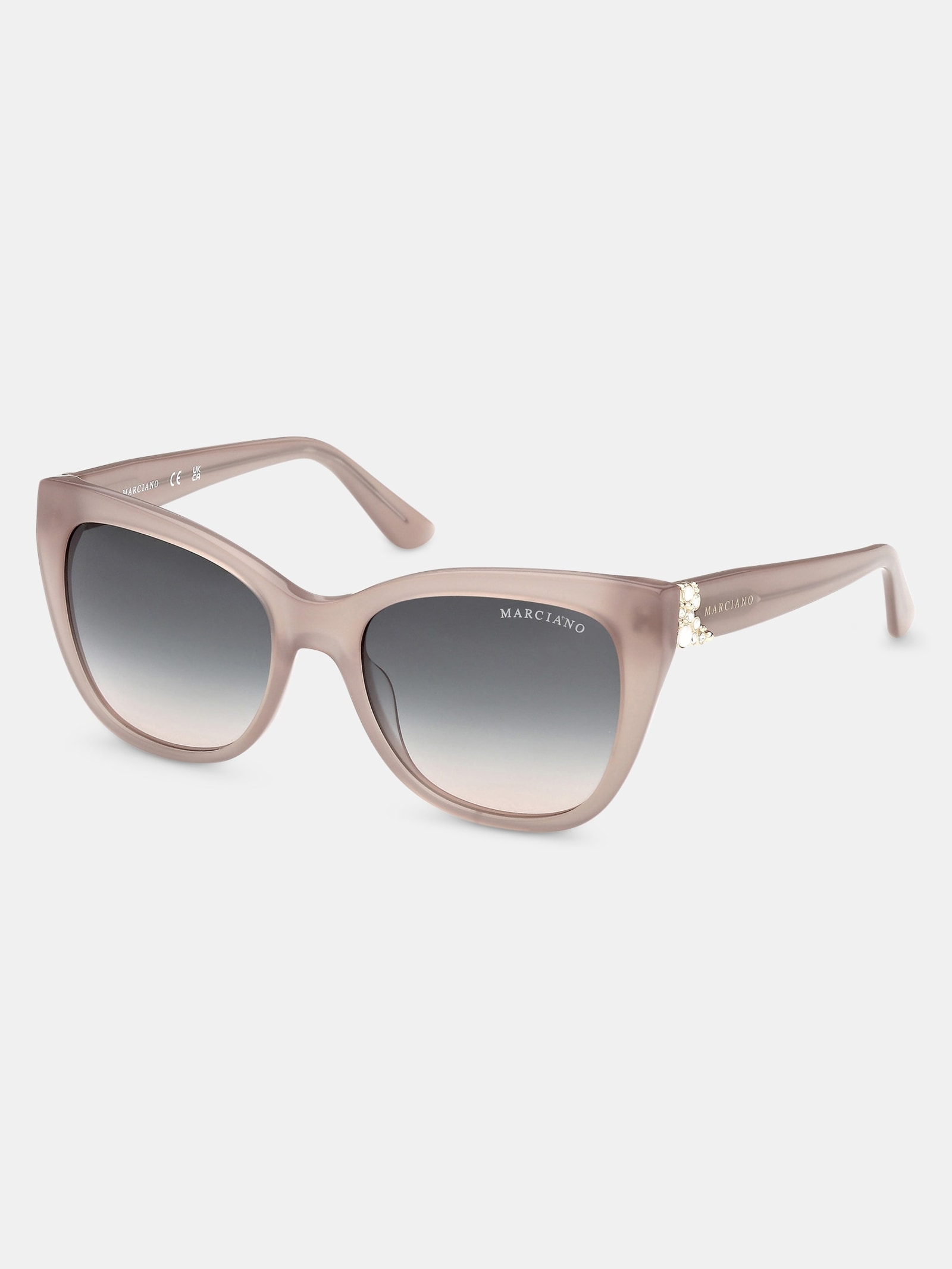 Guess Marciano Vierkante Zonnebril in beige