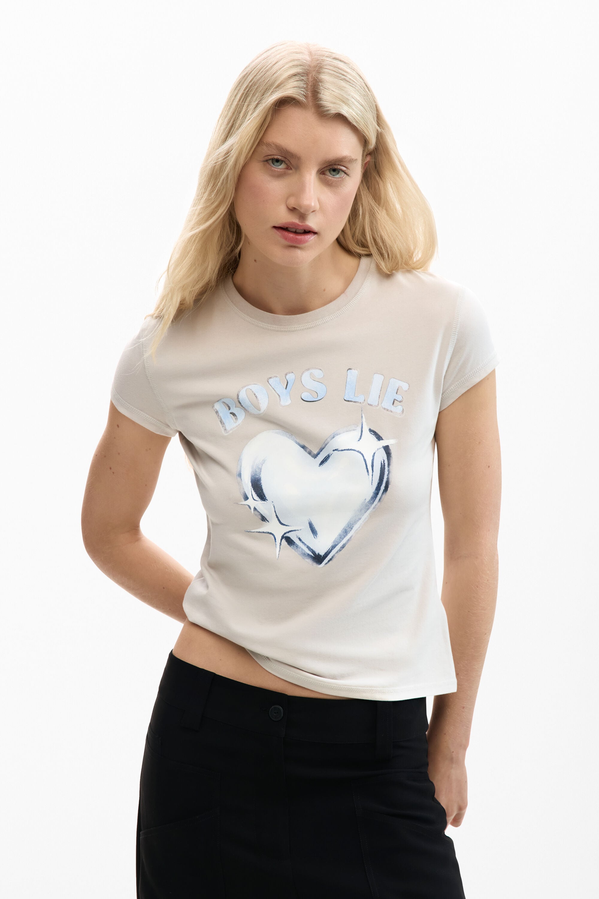 Desigual Strak T-shirt hart