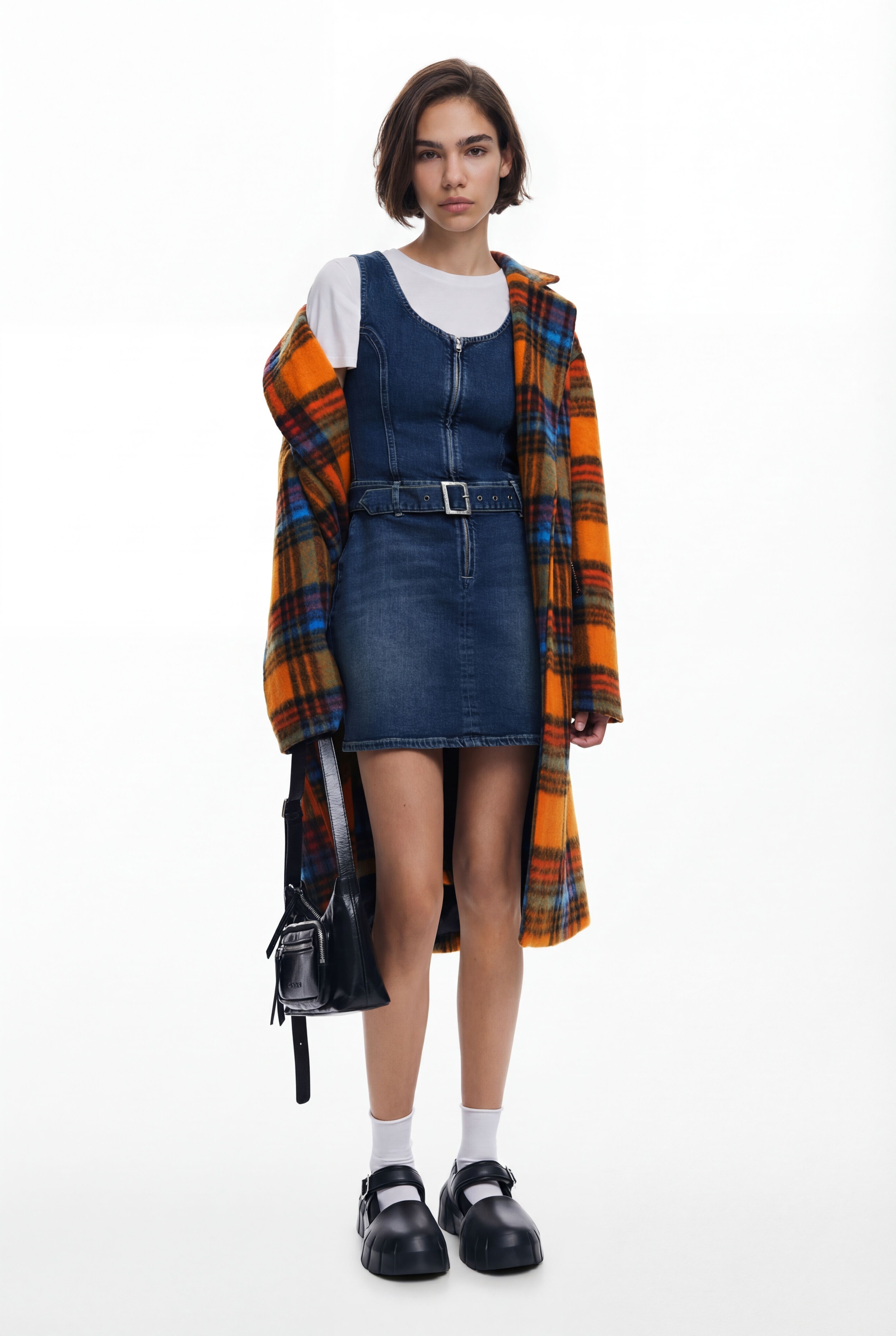 Desigual Denim jurk met riem