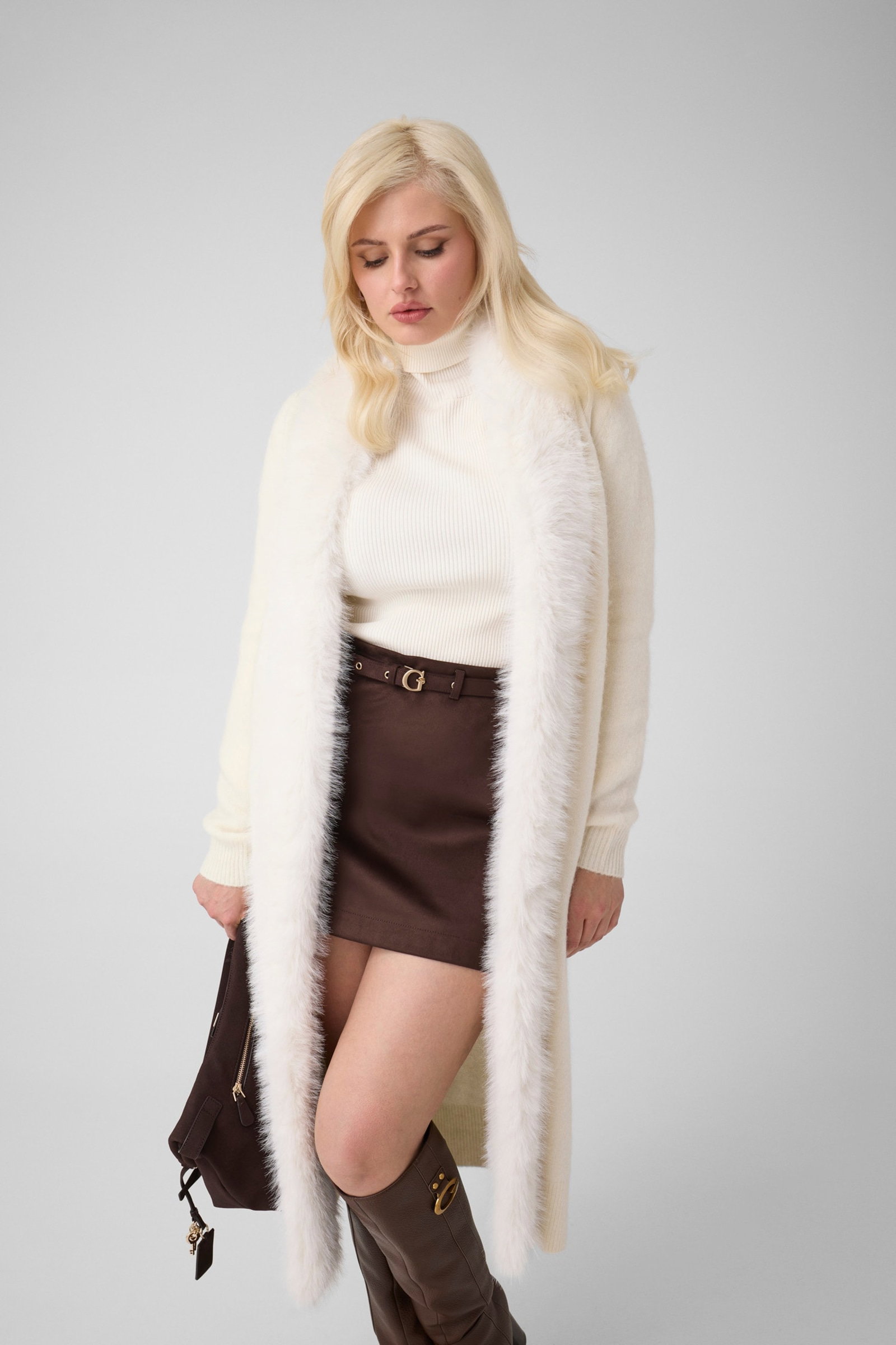 Guess Lang Vest Van Imitatiebont