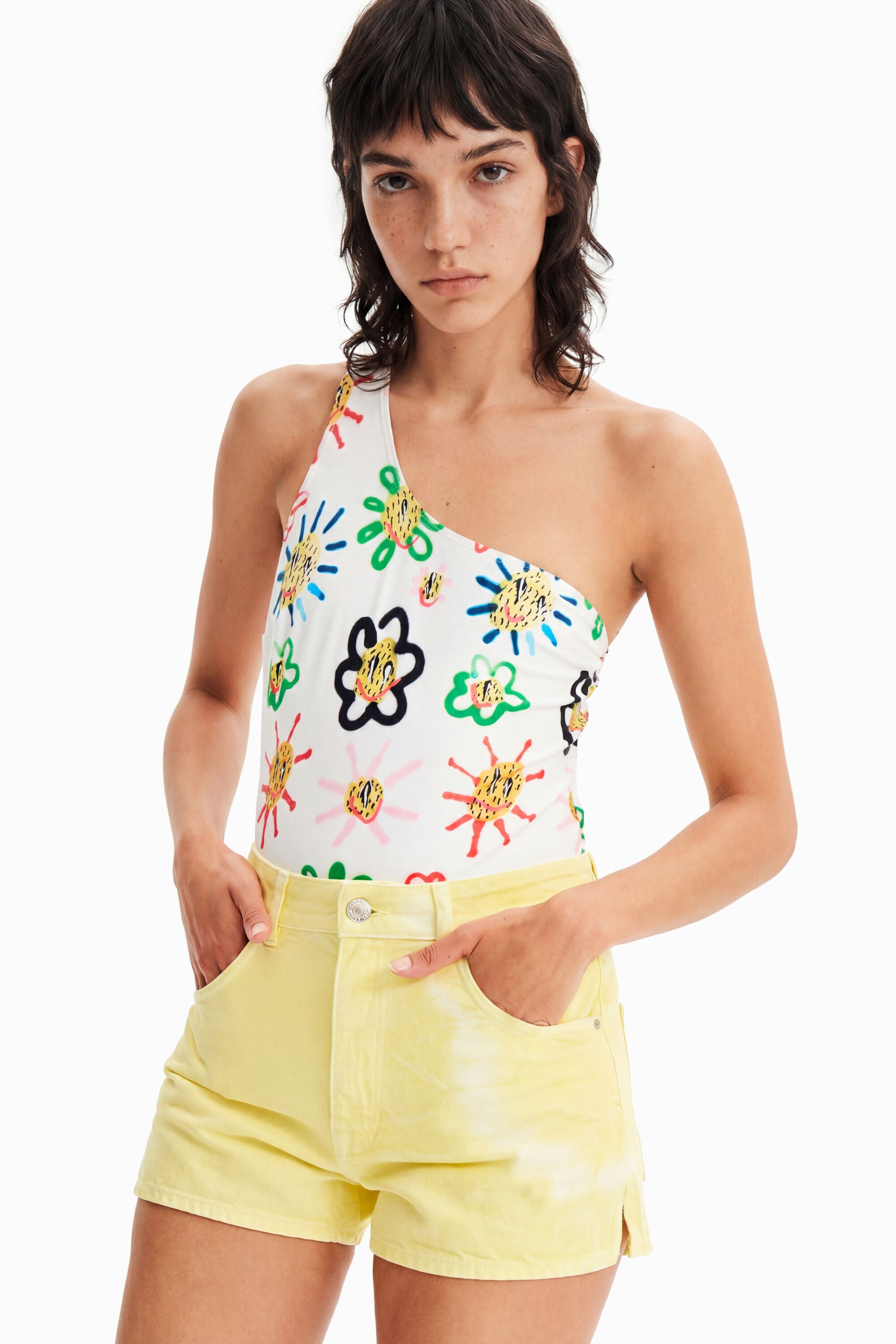 Desigual Jeansshorts met tie-dye