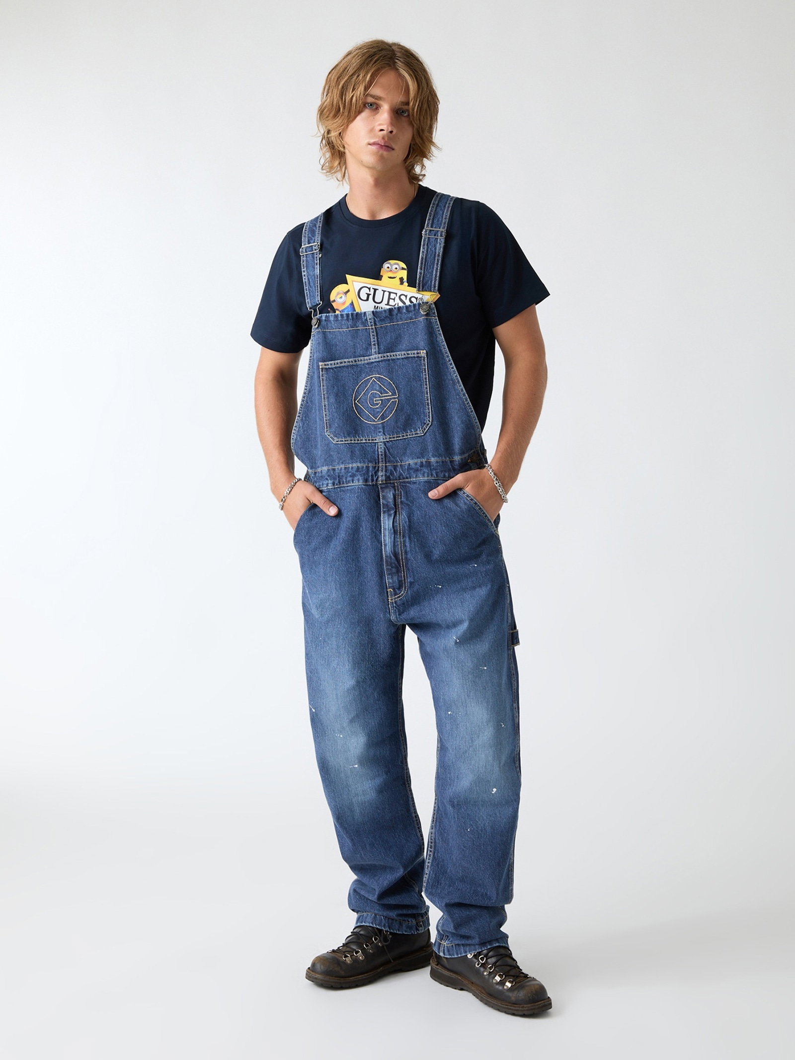 Guess Gj X Minions Denim Tuinbroek