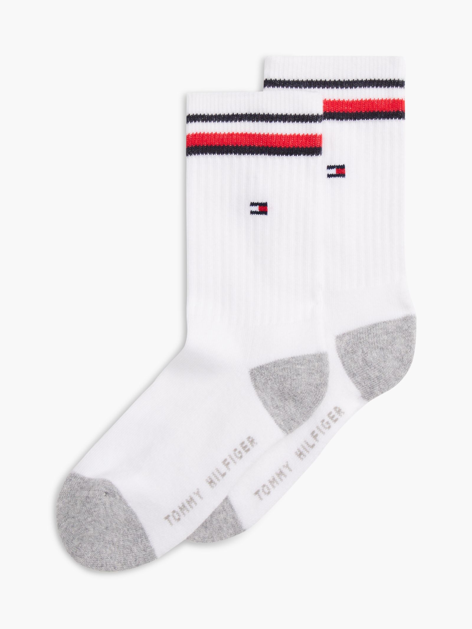 Tommy Hilfiger set van 2 paar geribde sokken met Signature streep