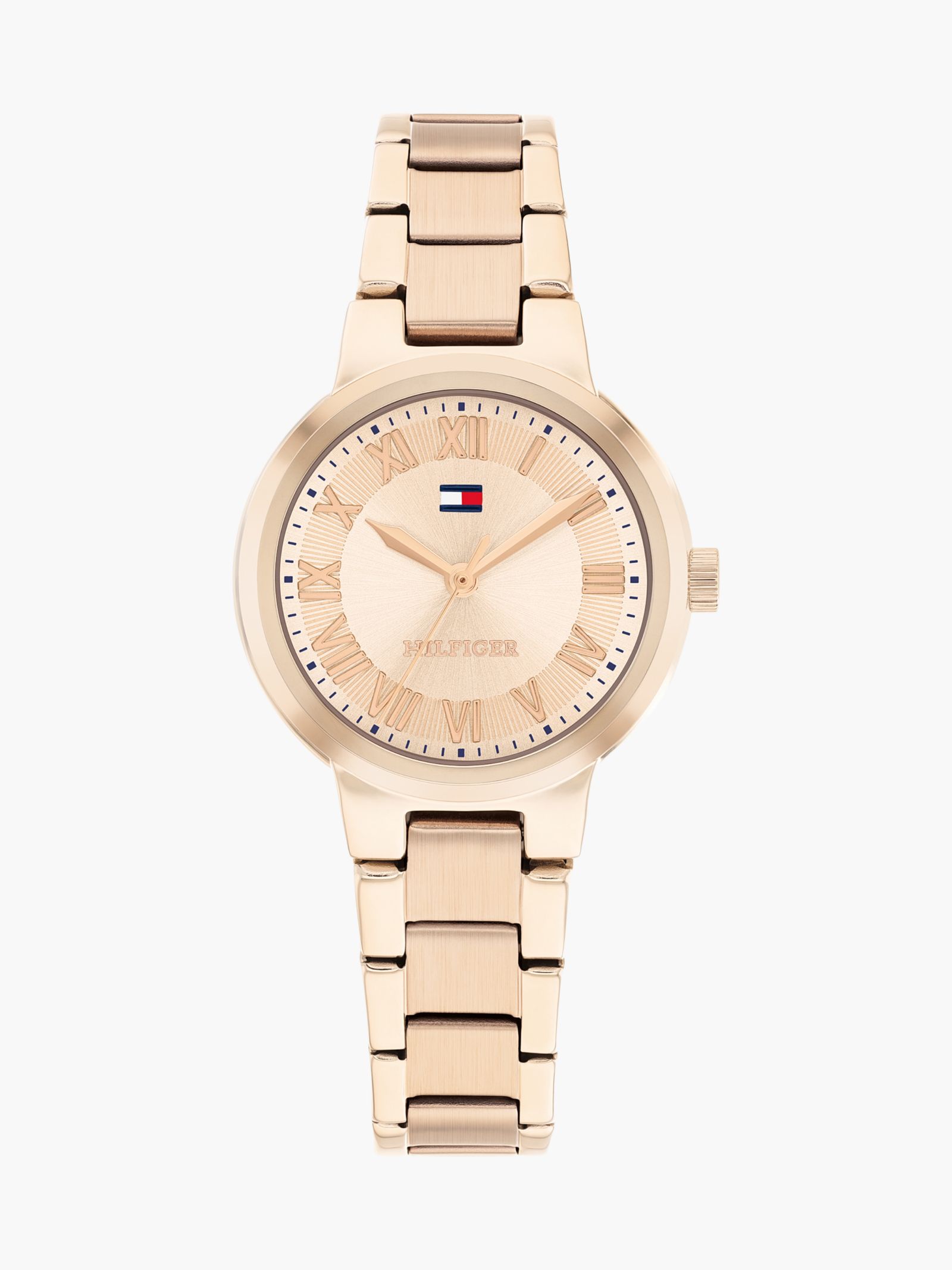Tommy Hilfiger Verguld horloge met schakelband