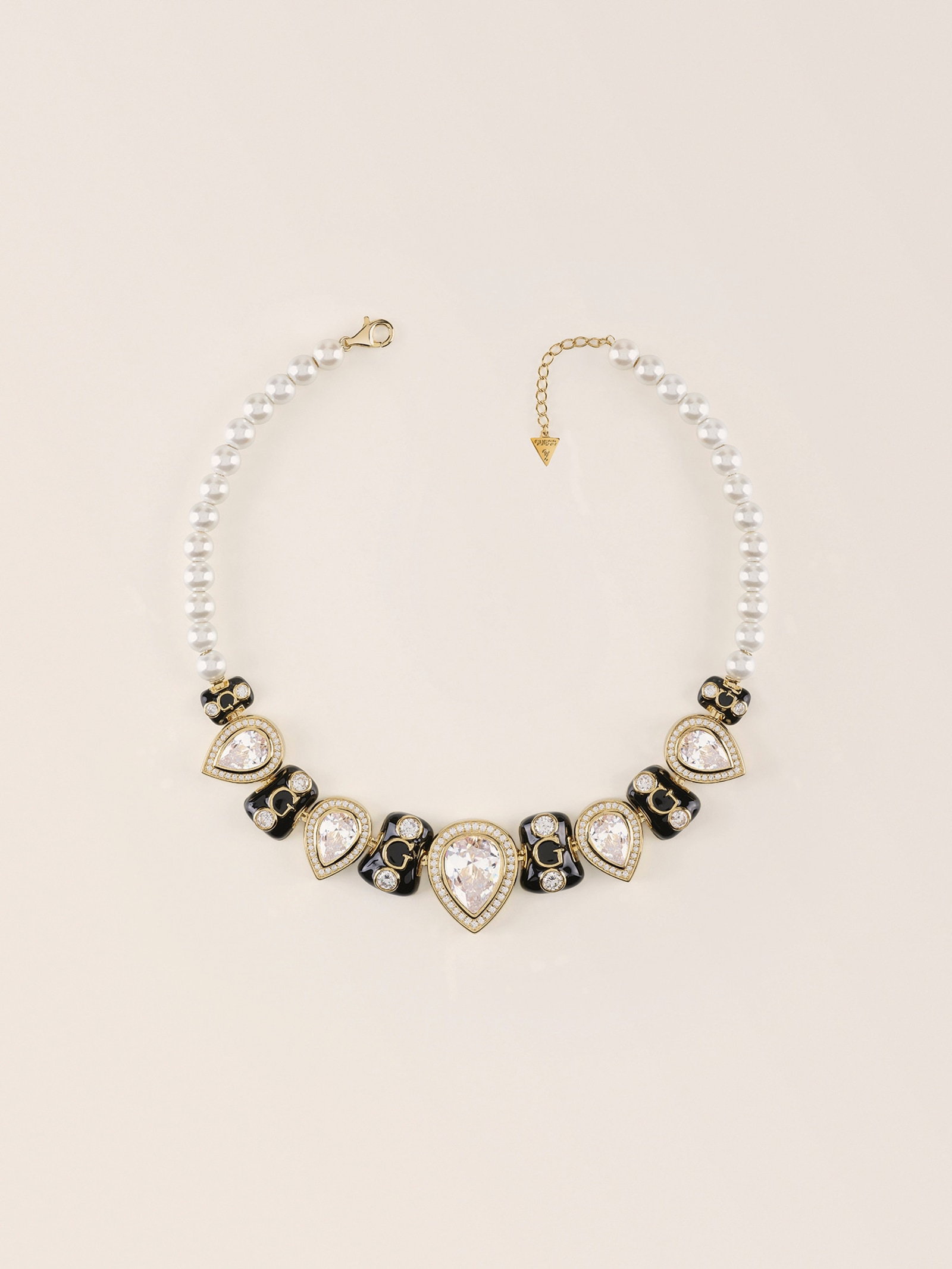 Guess Wild Orchid Halsketting in zilver