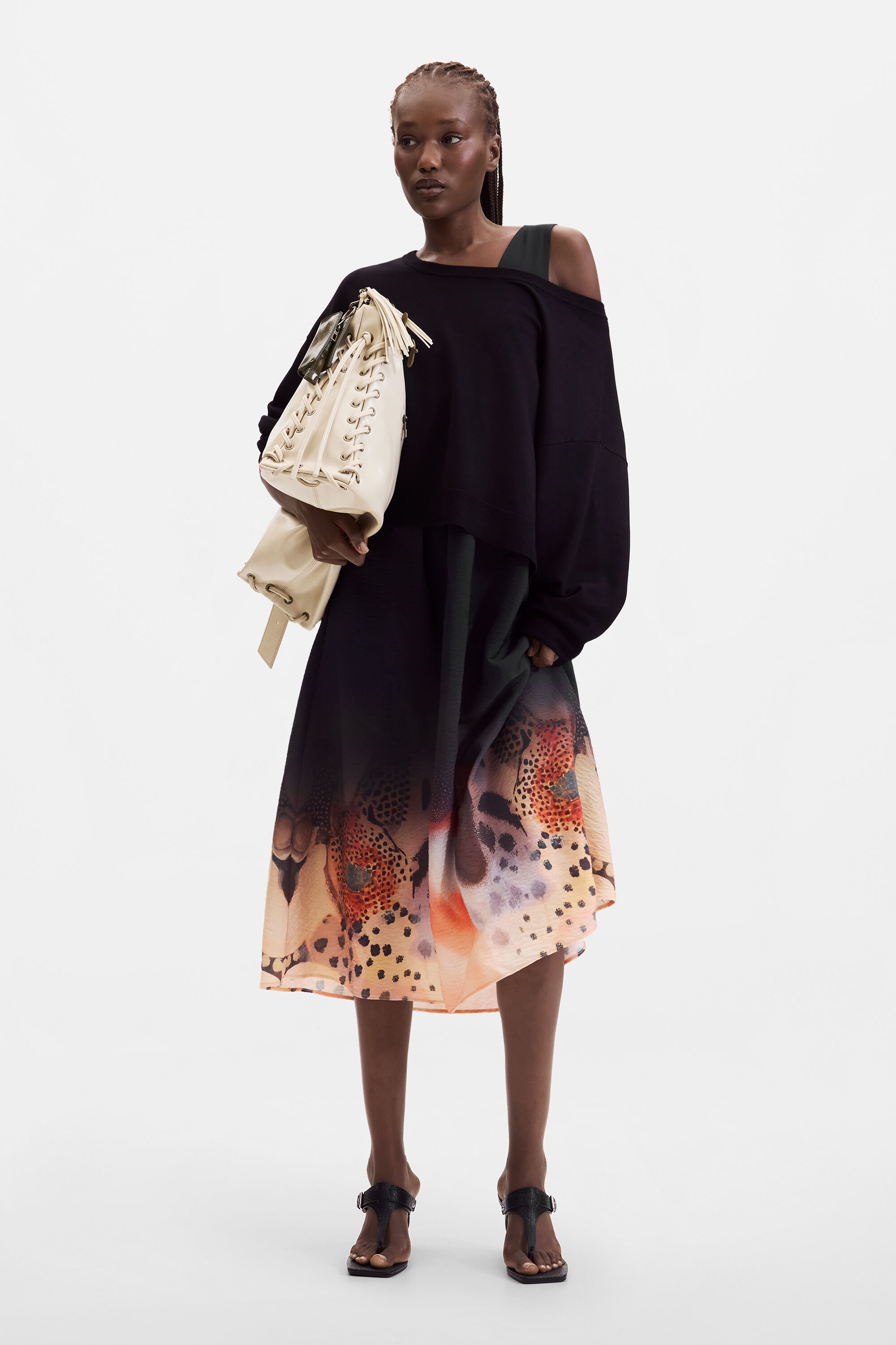 Desigual 2-in-1 midijurk