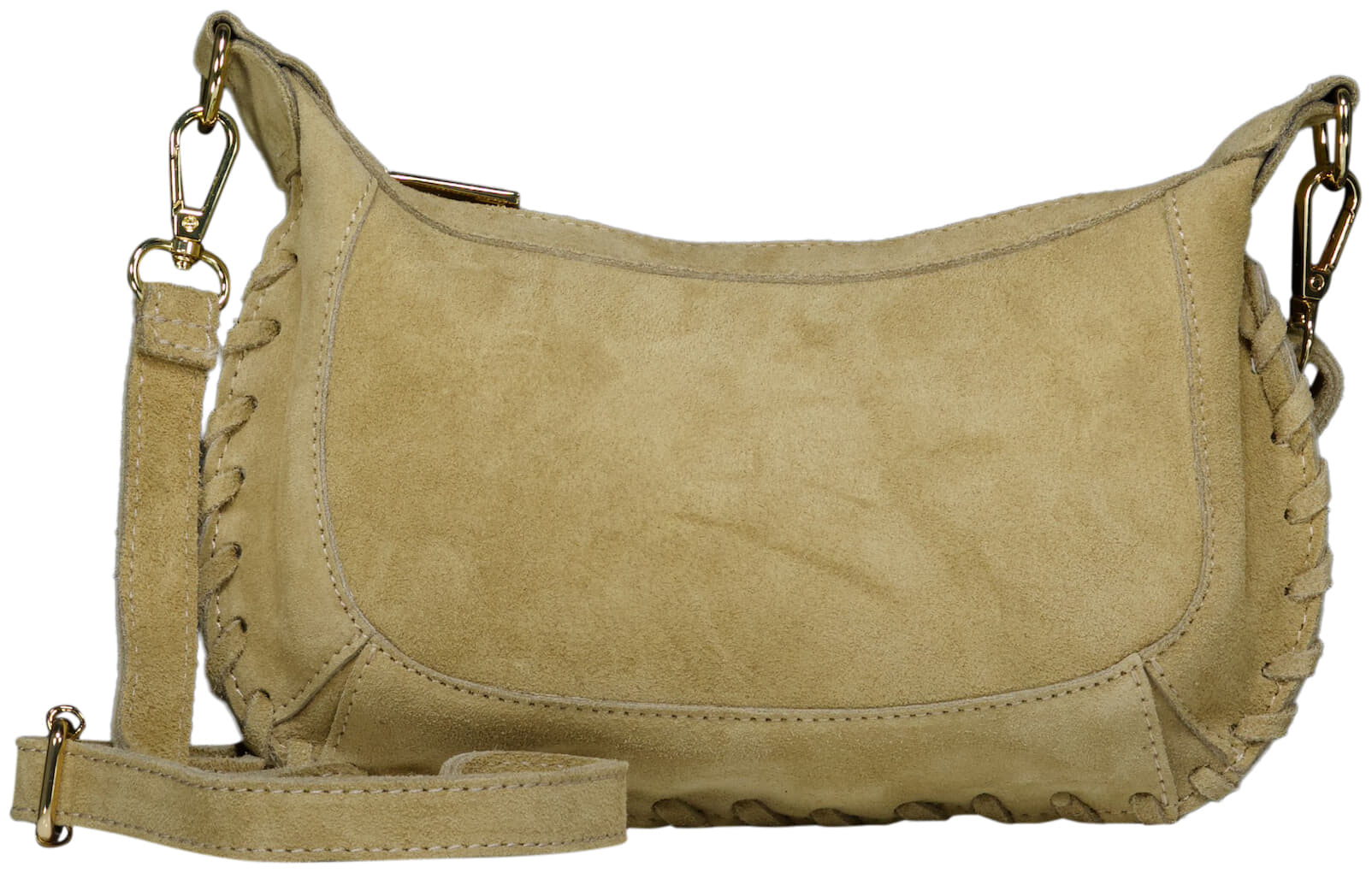 Bomont Tas Helin Suede Kaki dames