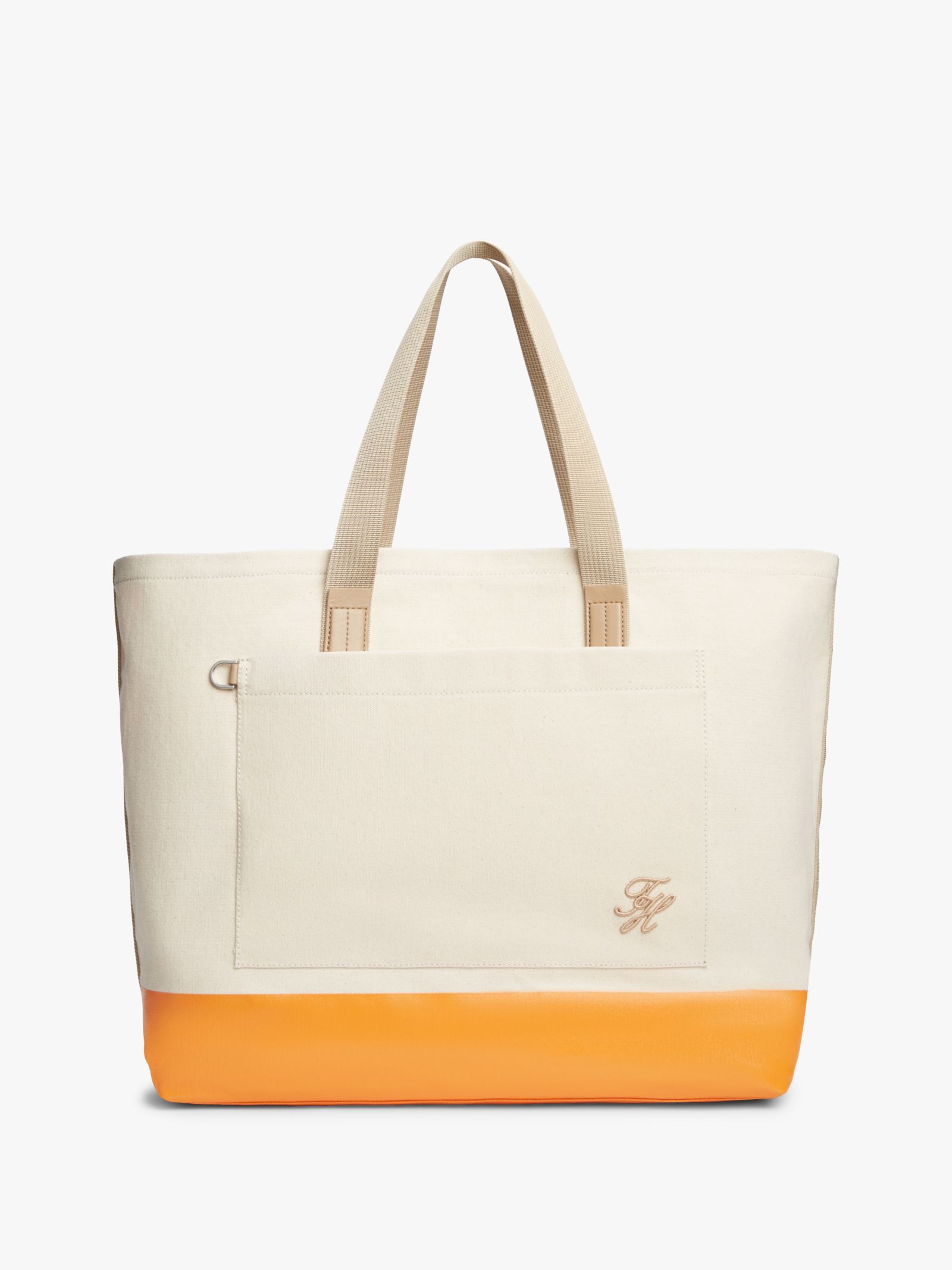 Tommy Hilfiger Tweekleurige strandtas van canvas