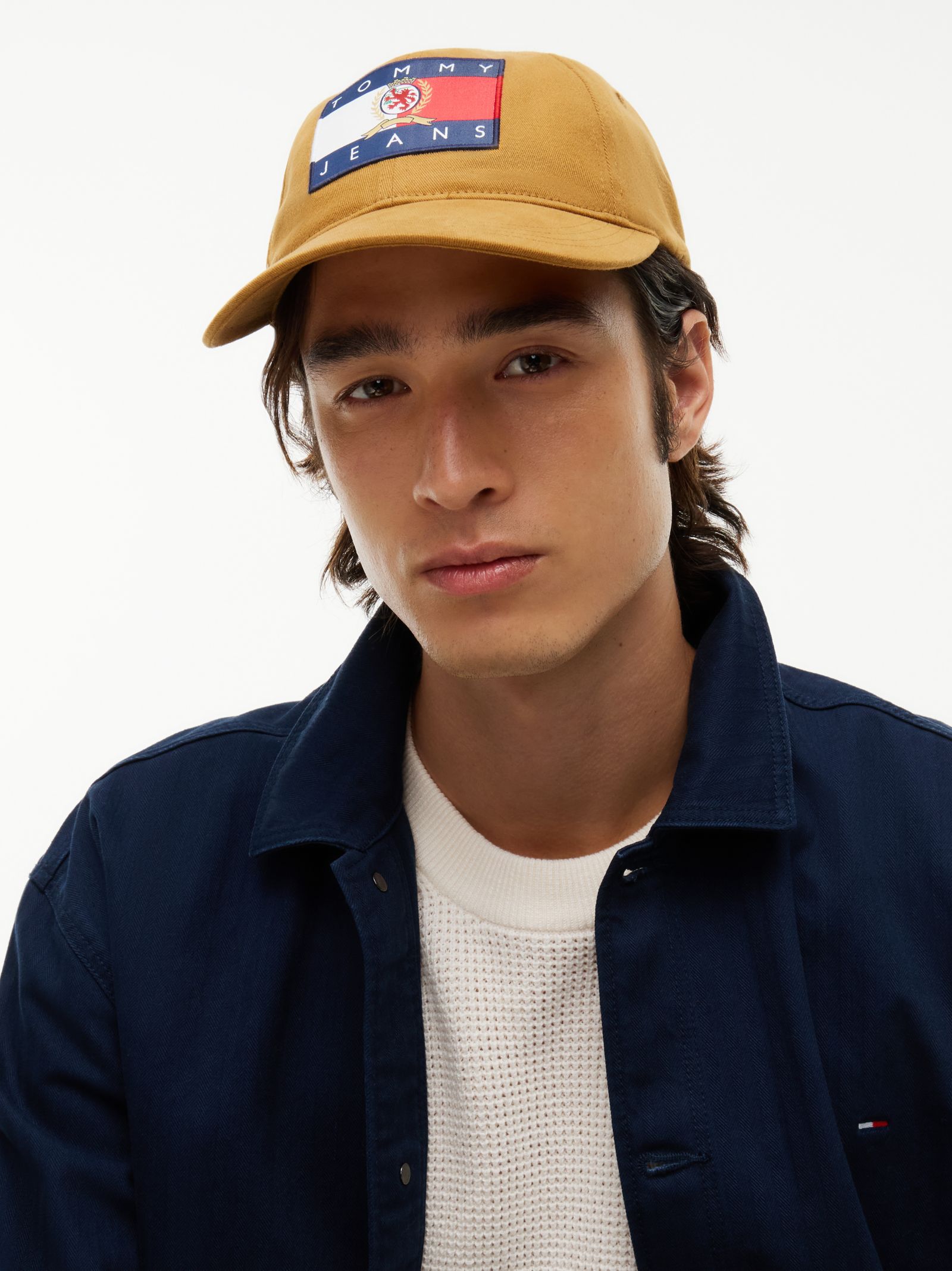 Tommy Jeans Archive baseballpet van geborstelde twill in bruin