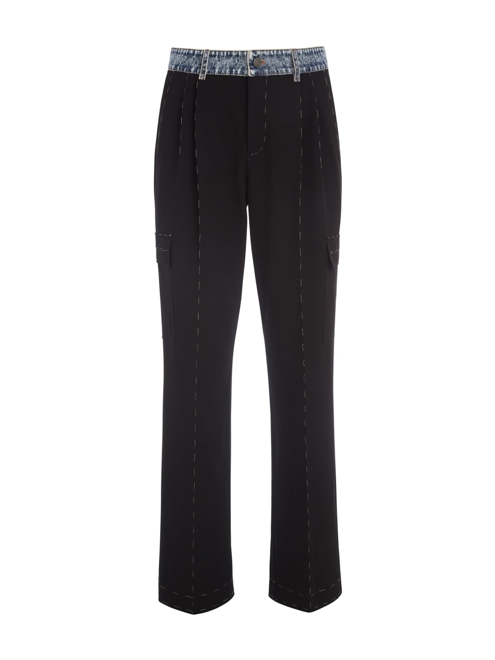 Guess Broek Met Hoge Taille En Rechte Broekspiip